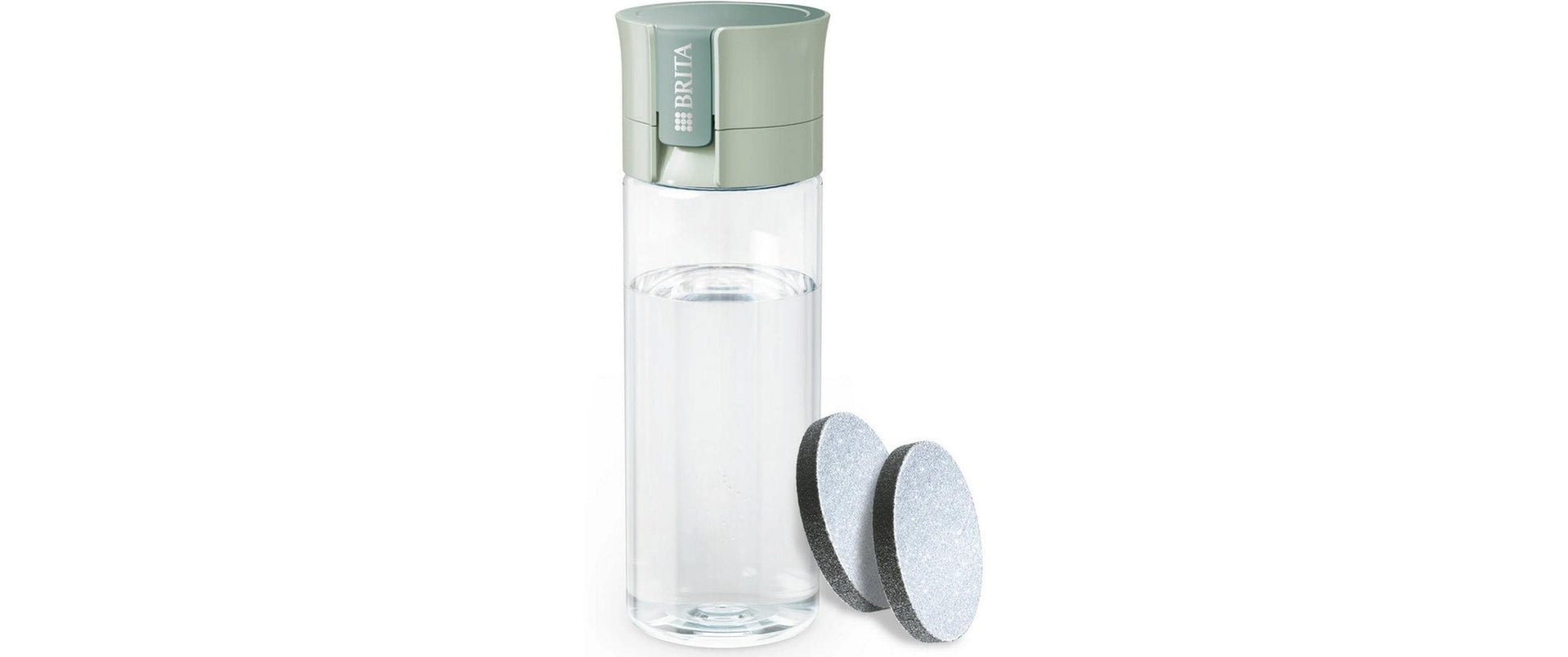 Brita Filterflasche 600 ml – mit Aktivkohlefilter, BPA-frei, Hellgrün