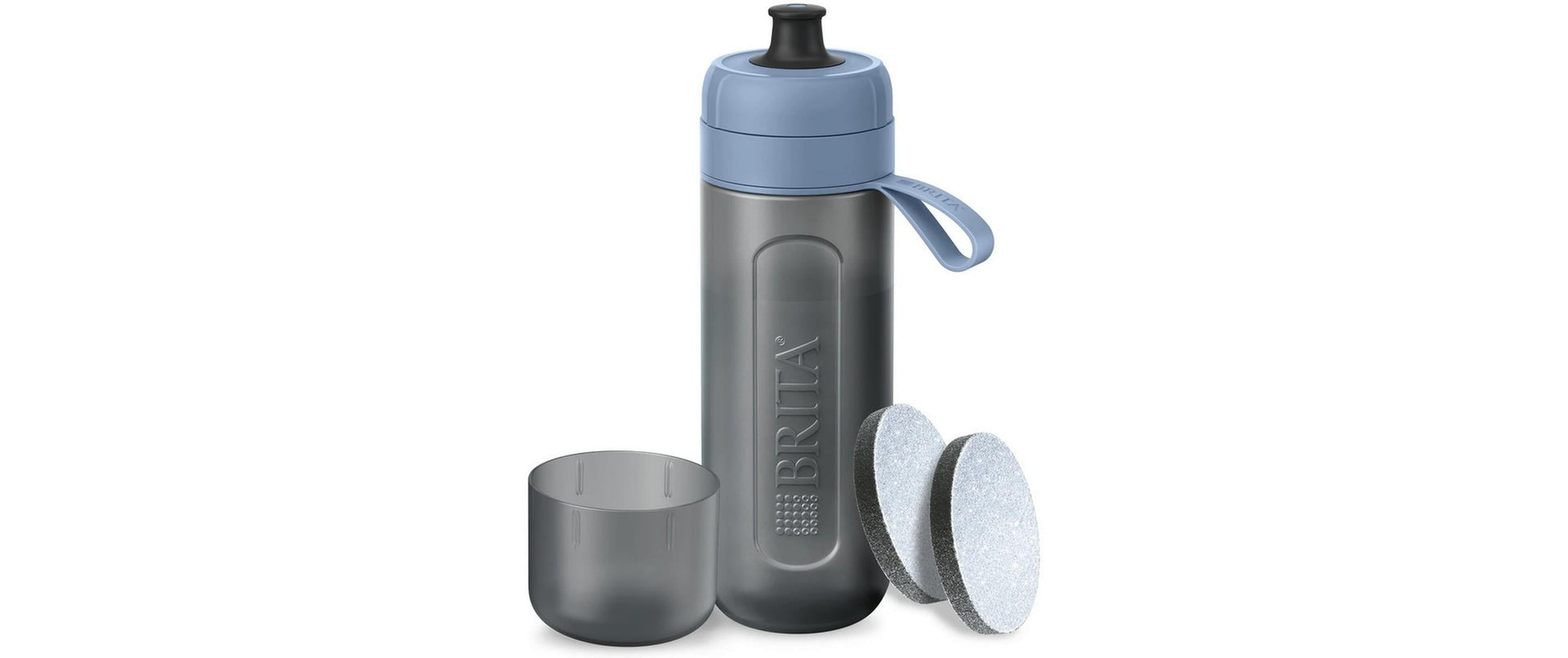 Brita Active Filterflasche 600 ml – mit Aktivkohlefilter, BPA-frei, Kunststoff