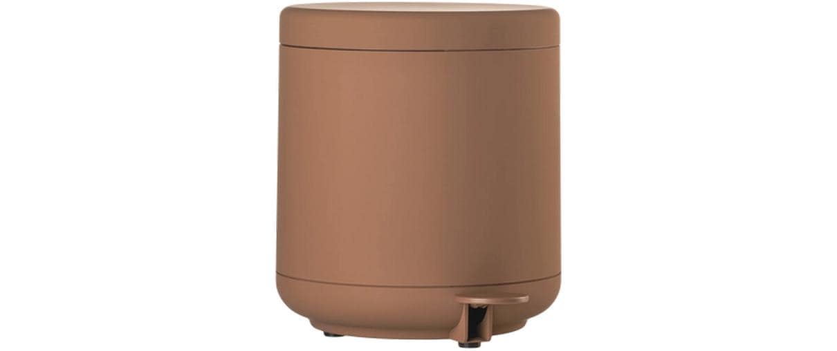 Zone Denmark Papierkorb – 4 l – Kunststoff, terracotta – Ø 195 × H 220 mm