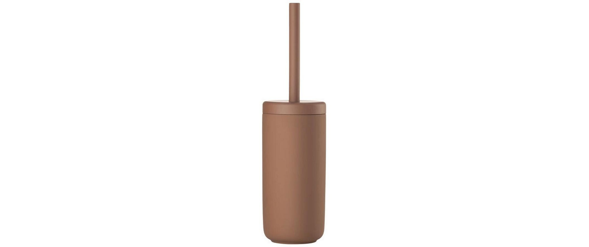 Zone Denmark UME – WC-Bürstenset – Keramik, Terrakotta, mit Deckel, H 38,7 cm, Ø 10 cm
