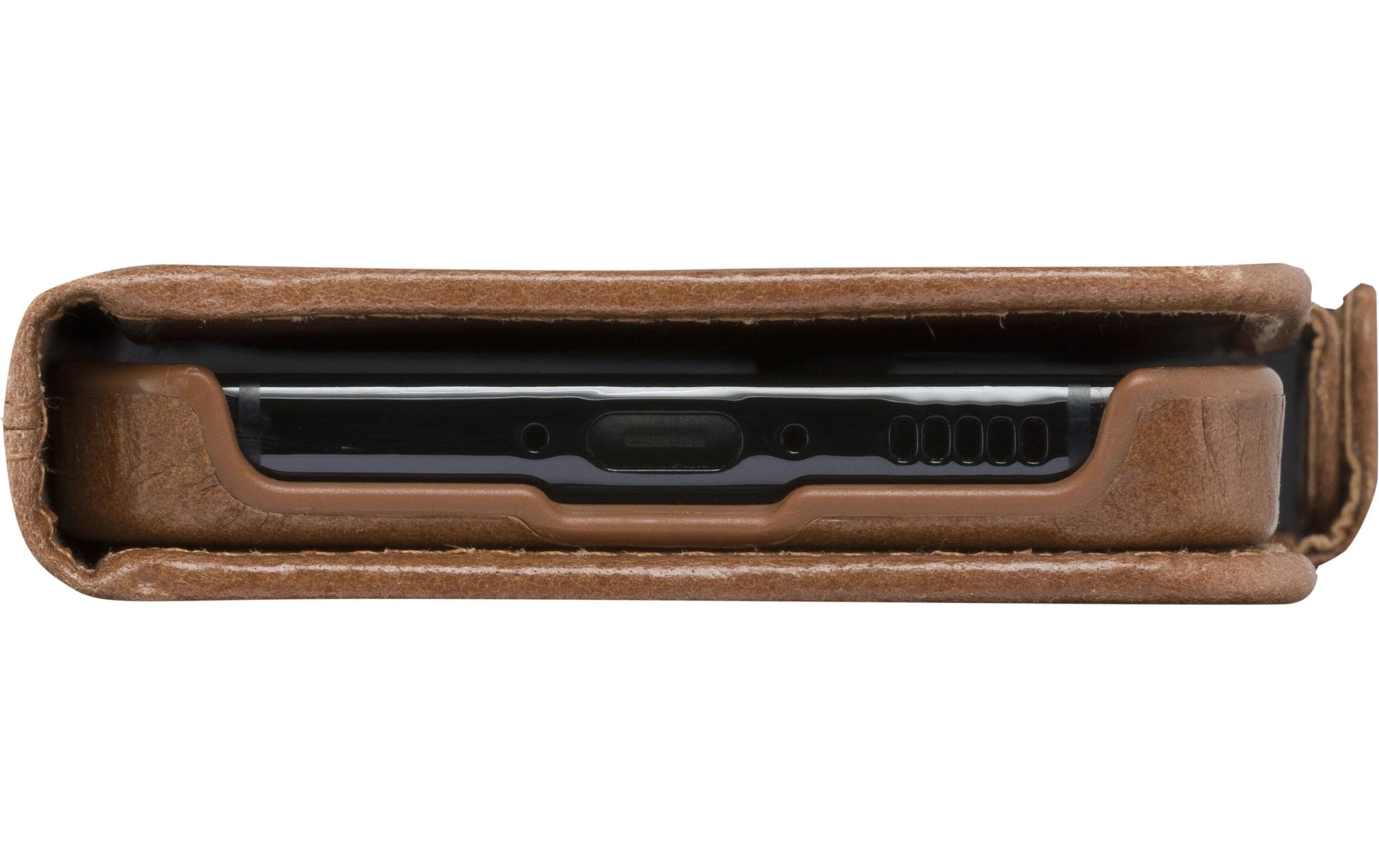 dbramante1928 Lynge Folio – für Samsung Galaxy A55 5G, 3 Kartenfächer, Leder, Tan