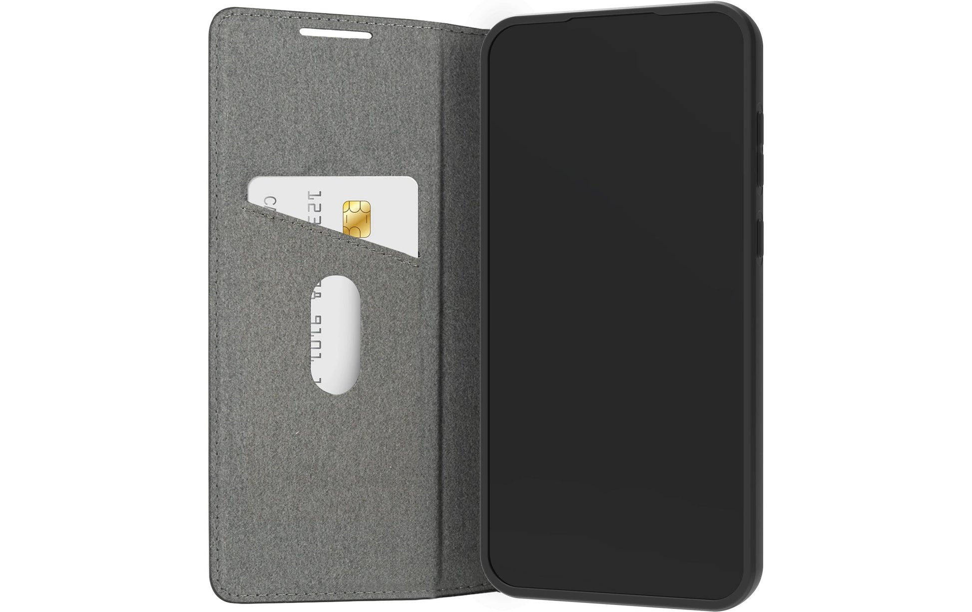 dbramante1928 Oslo Folio – für Samsung Galaxy A35 5G, mit Kartenfach, PU+Recycling-Kunststoff, schwarz