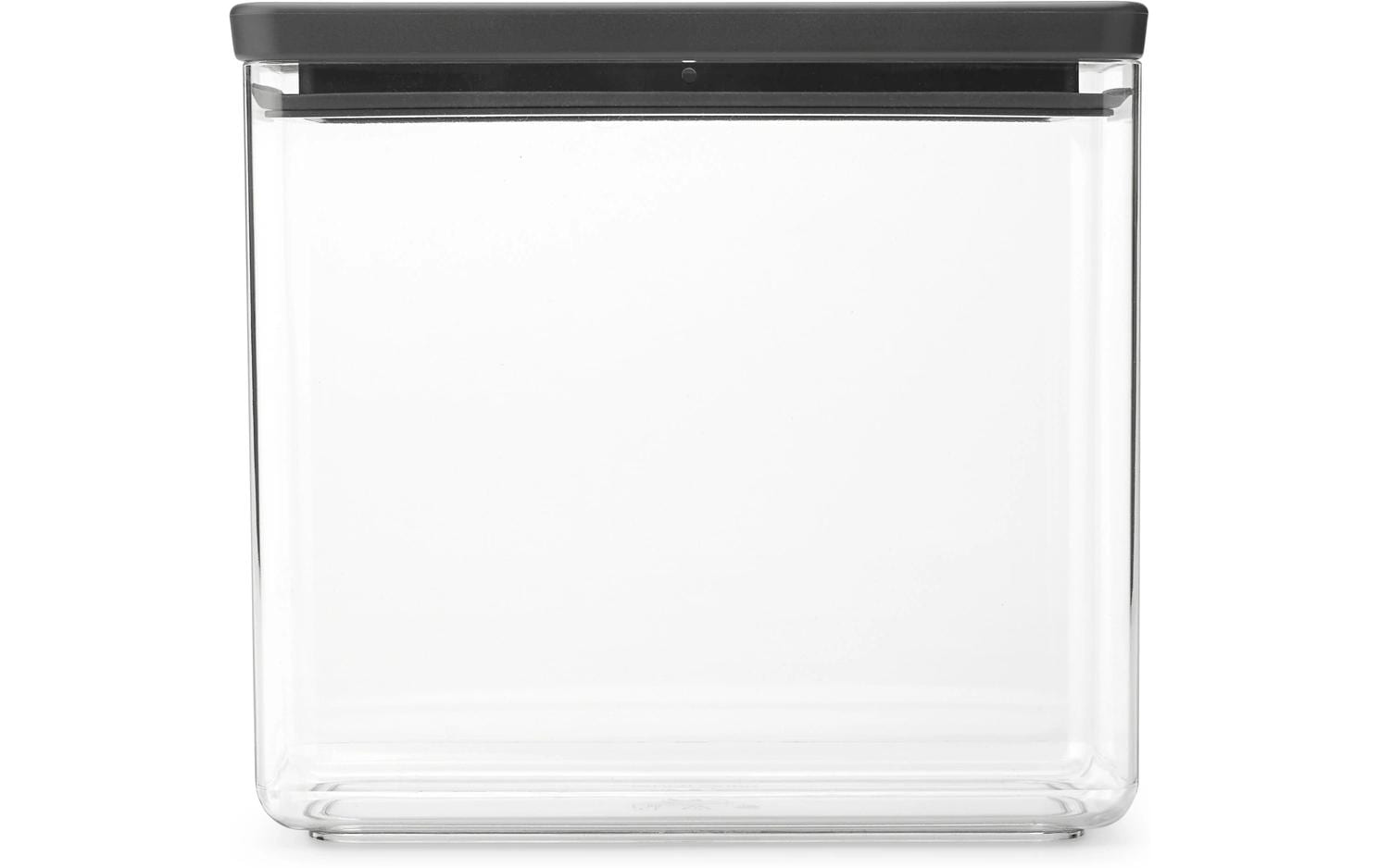 Brabantia Vorratsdose 3,5 L, 22,1 × 11,1 × 20,1 cm, Kunststoff, Dunkelgrau