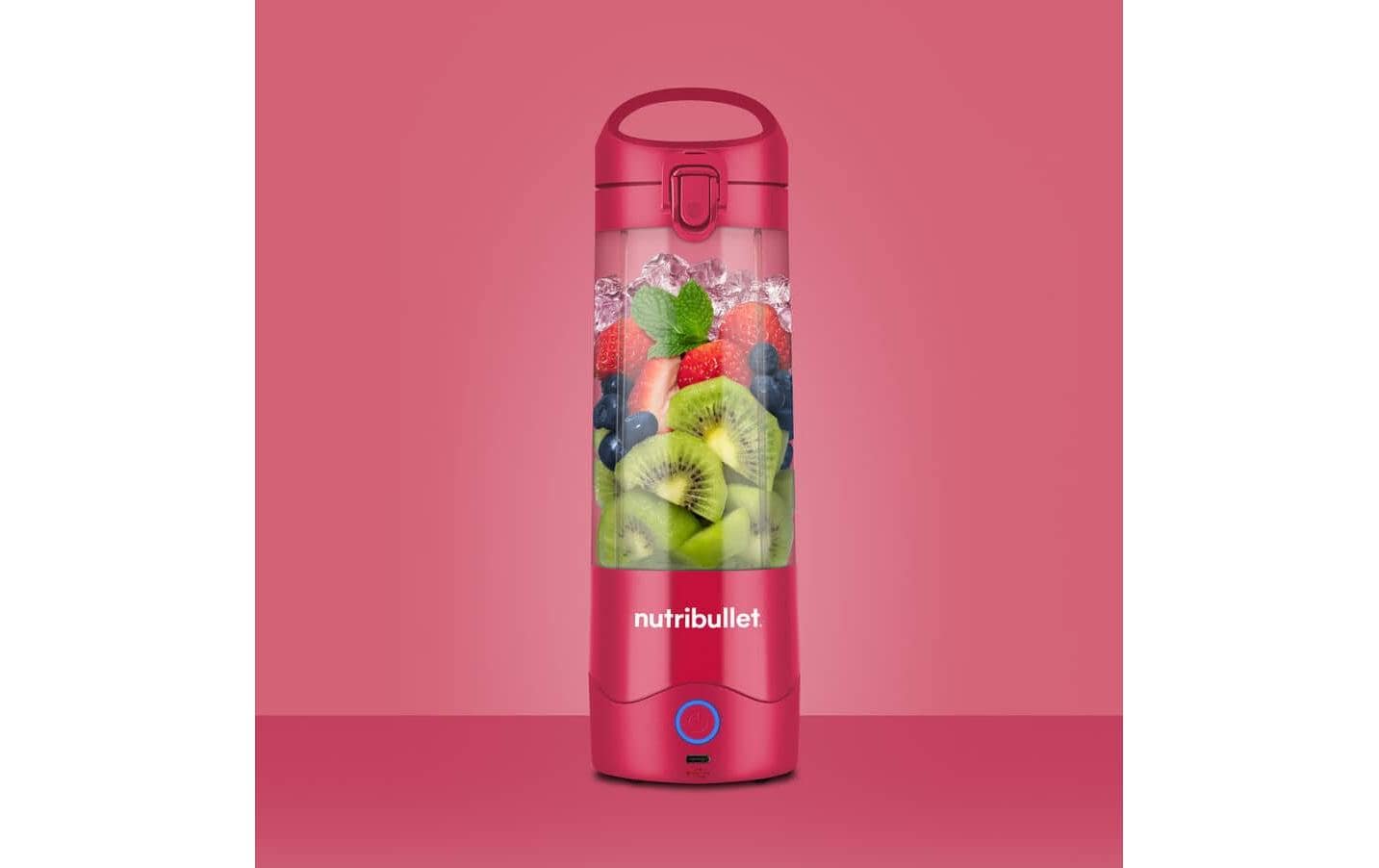 NutriBullet Smoothie-Mixer NBP003MA – 475 ml, 14,8 W, Akku – Magenta