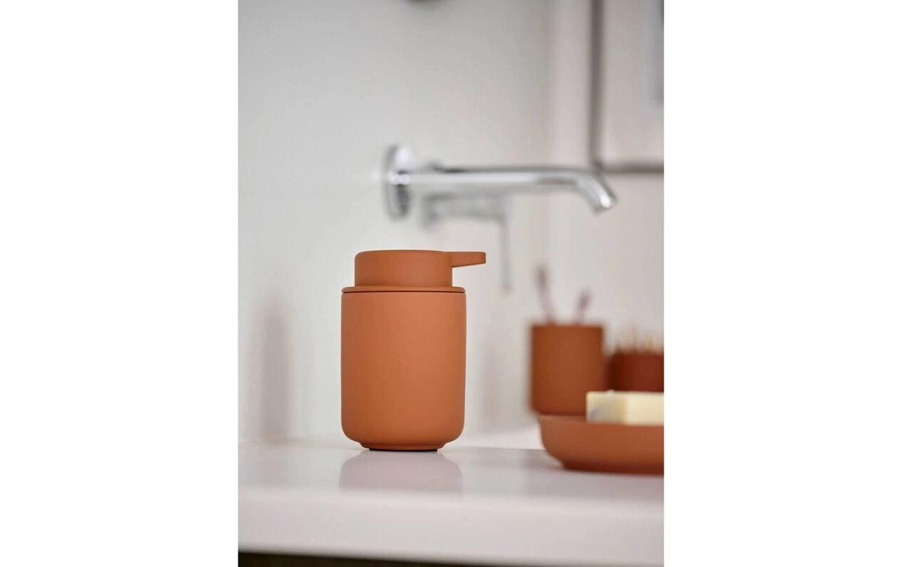 Zone Denmark Seifenschale Ume – Steingut, Ø12×3 cm, Terrakotta