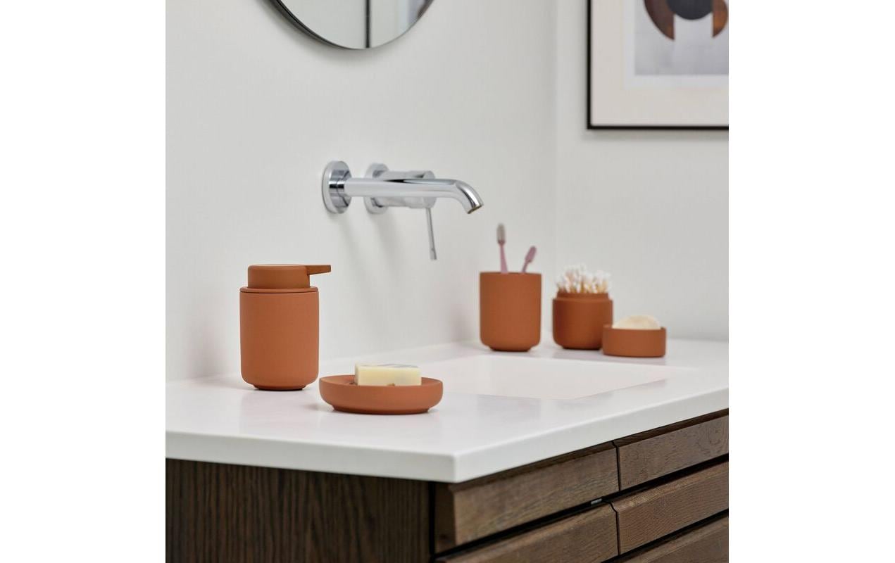 Zone Denmark Seifenschale Ume – Steingut, Ø12×3 cm, Terrakotta
