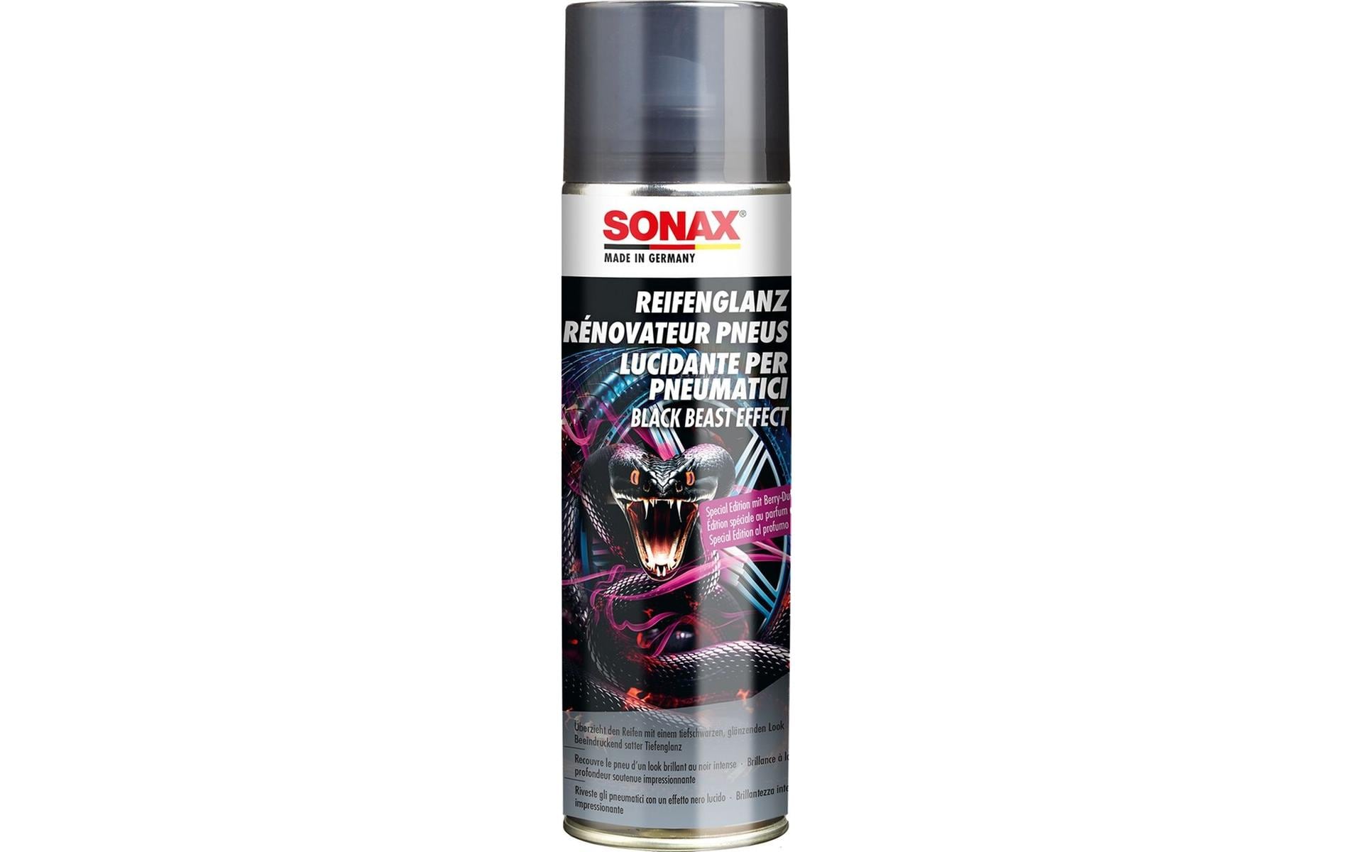 Sonax Schutzbeschichtung Black Beast Effect – für Reifen & Gummi – 500 ml Spray