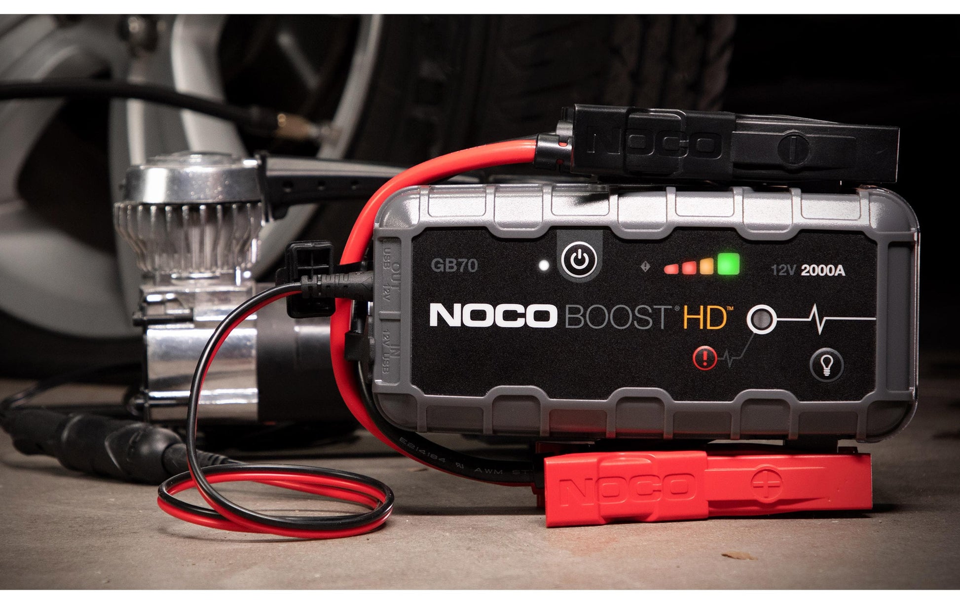 NOCO Genius GB70 Starterbooster 5'000 mAh – 1× USB-A, IP65, Grau