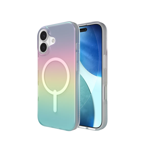 ZAGG Milan Snap Backcover – für Apple iPhone 17, Graphen, Mehrfarbig, Bryce Iridescent, bis 4 m Sturzsicher