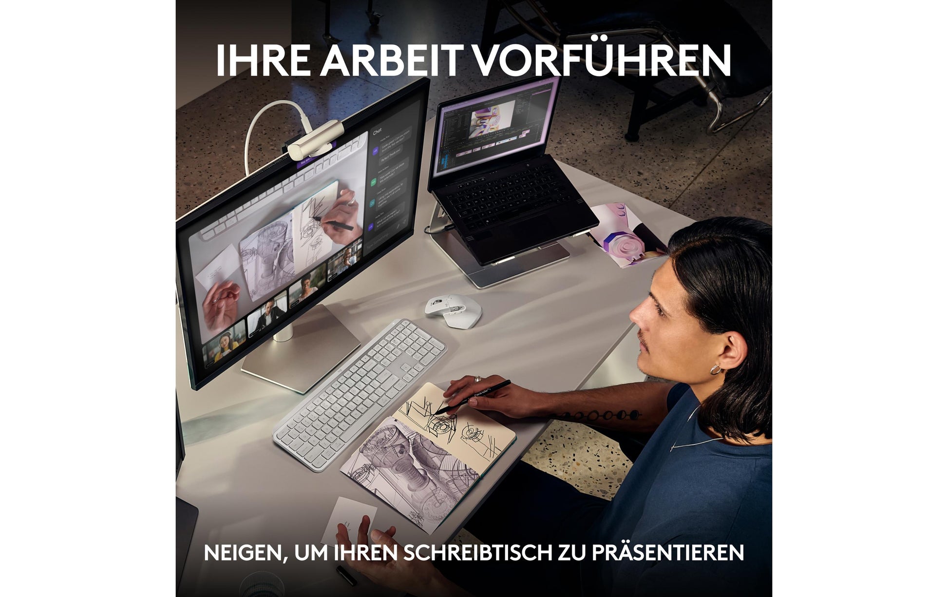 Logitech MX BRIO – Webcam – 4K, Graphit