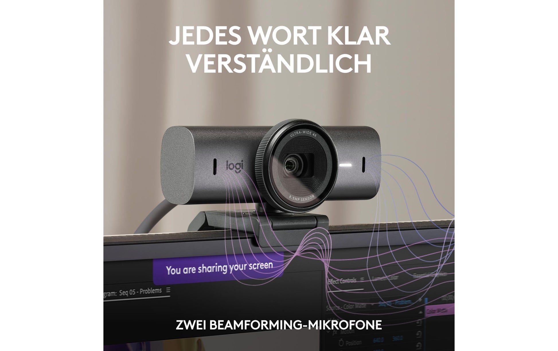 Logitech MX BRIO – Webcam – 4K, Graphit