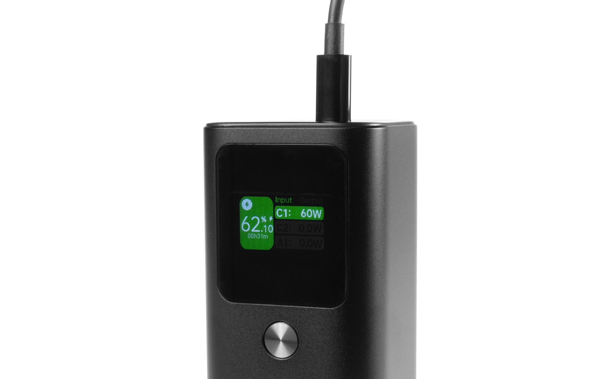 ONIT Powerbank 25000 mAh, PD 140 W, 2× USB-C, Pass-Through, Anthrazit