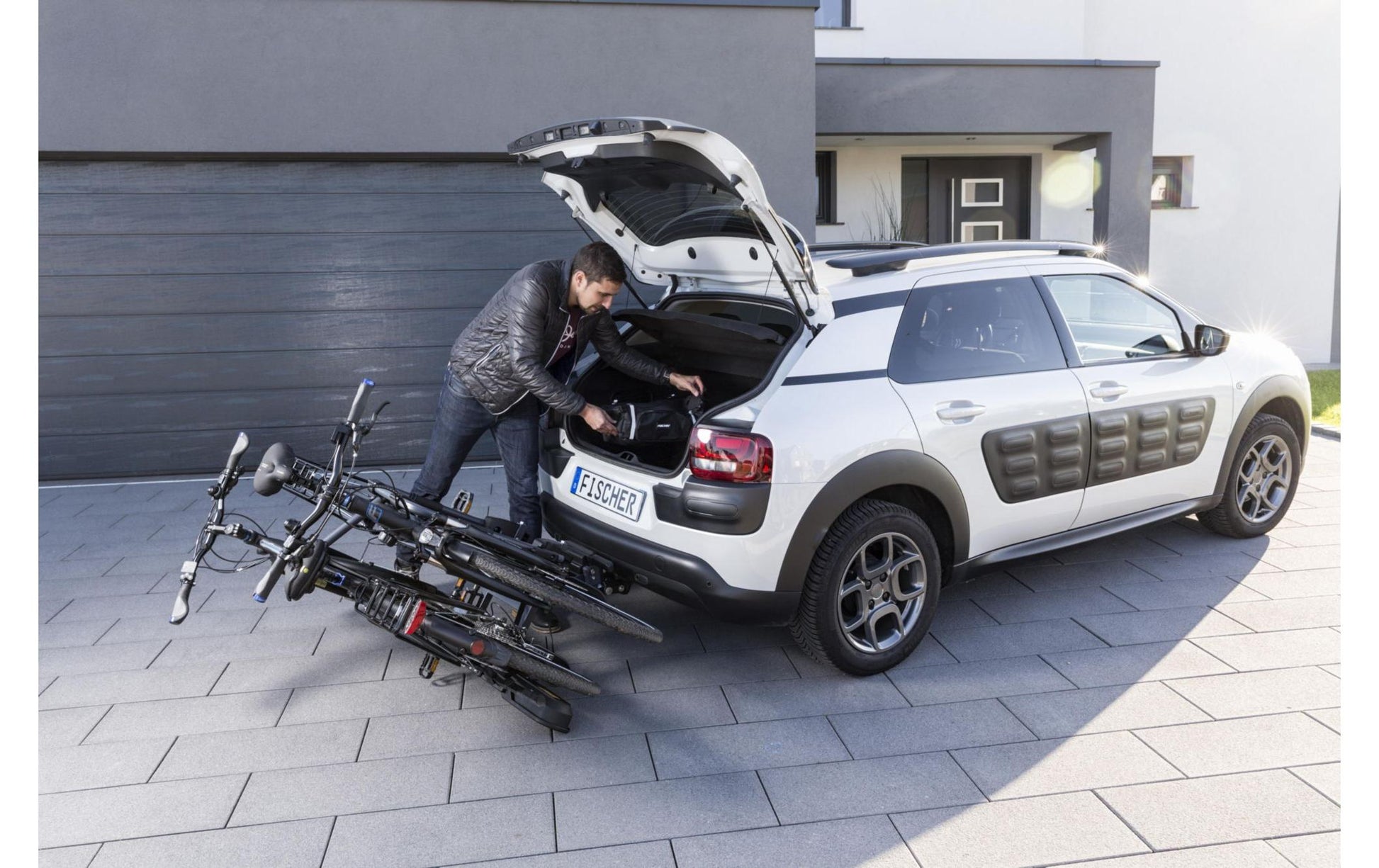 Fischer Sports Fischer ProlineEvo Kupplungsträger – für 2 Fahrräder – 60 kg