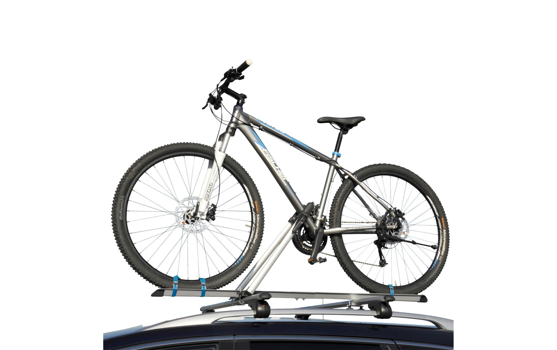 Fischer Sports Fischer Dach-Fahrradträger – Haltearm aus Aluminium für Rahmen 30–80 mm, für 1 Fahrrad, max. Tragkraft 15 kg