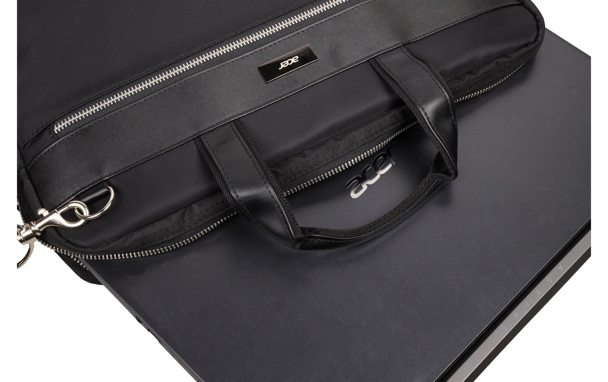 Acer Notebook-Tasche für Notebooks bis 15,6" – Trolley-Band, Reissverschluss – Schwarz