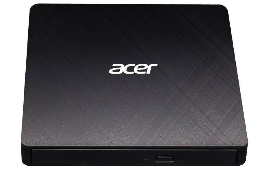 Acer AXD001 – Externes DVD±RW-Laufwerk, USB-A & USB-C, Slot-In, Schwarz