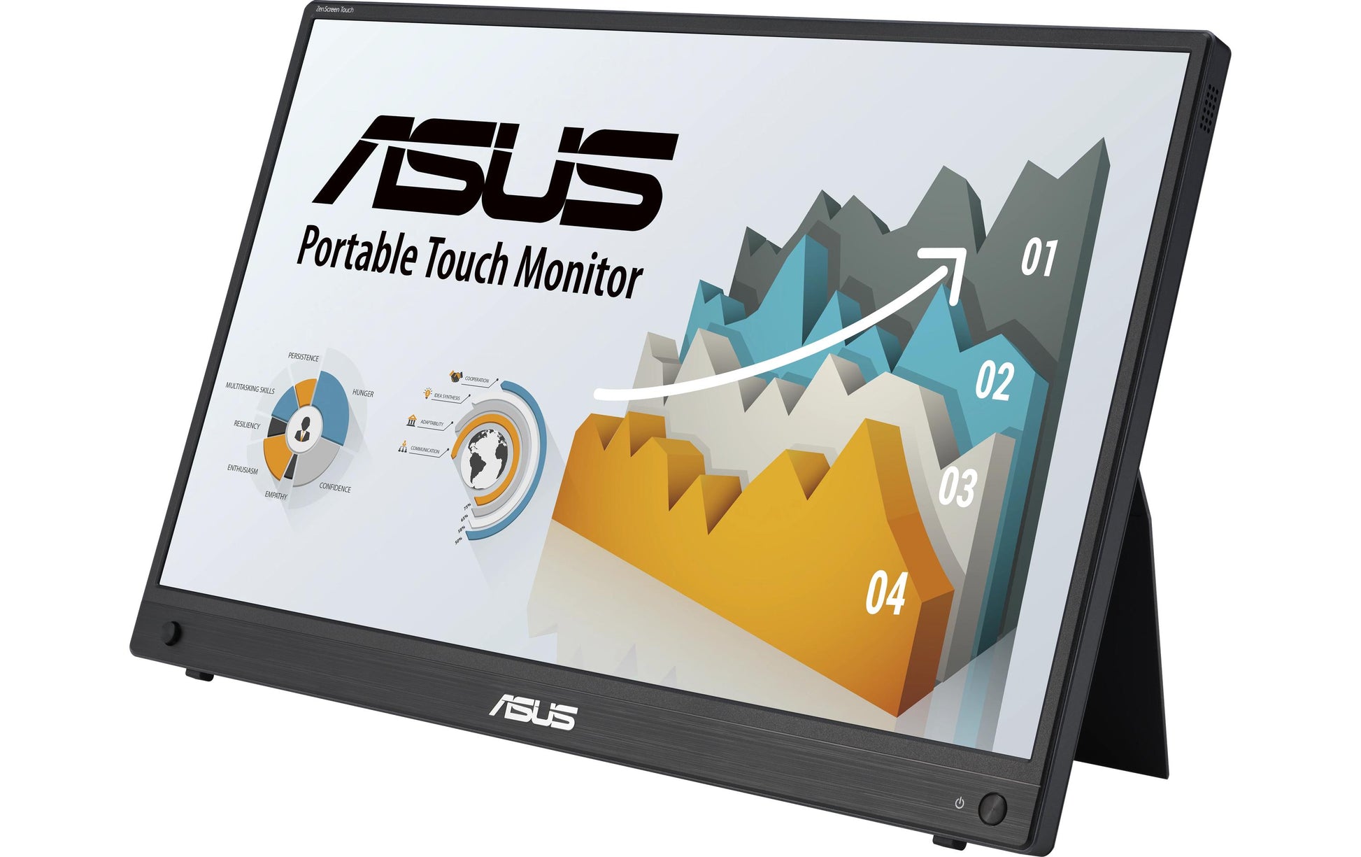 ASUS ZenScreen MB16AHT – Portabler Monitor, 15,6" 1920 × 1080 (Full HD), Touch, Schwarz