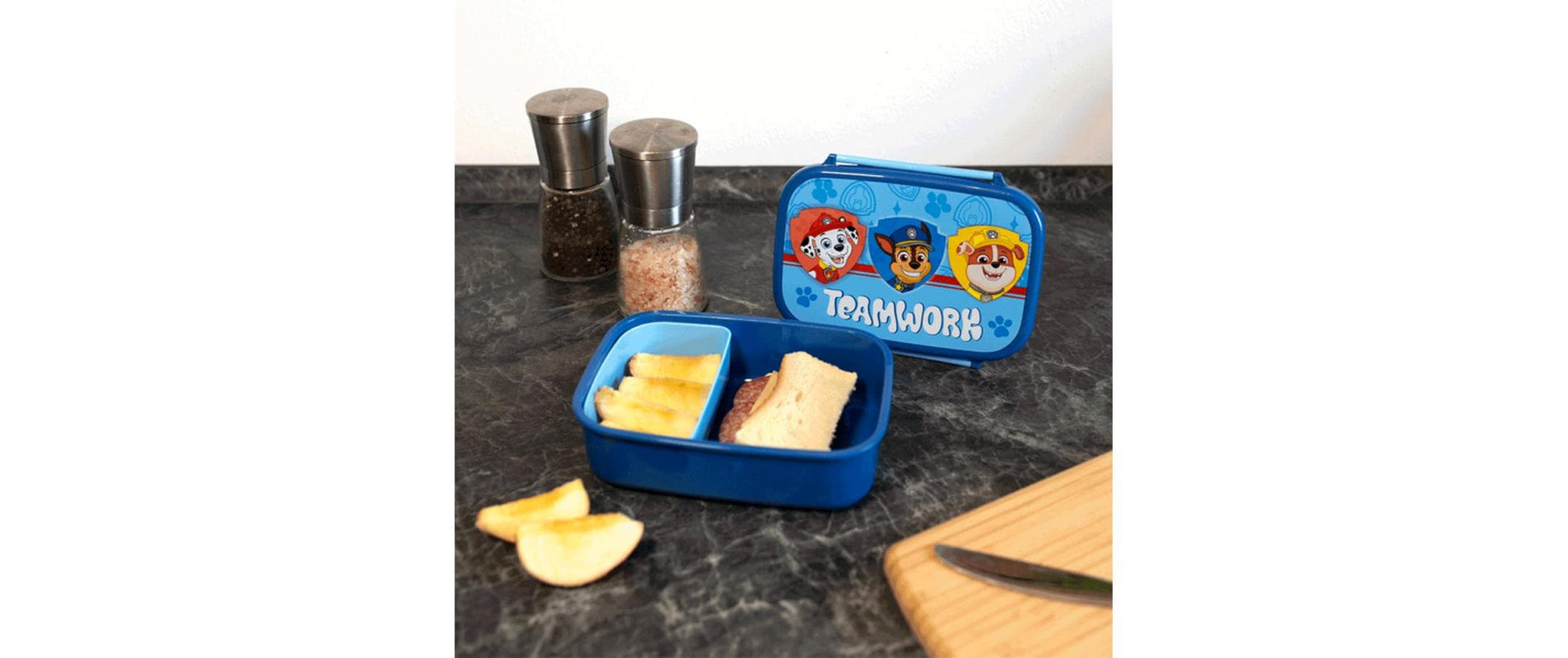 Scooli Lunchbox 800 ml, 18 × 13,5 × 6 cm, Kunststoff, blau, Paw Patrol-Motiv