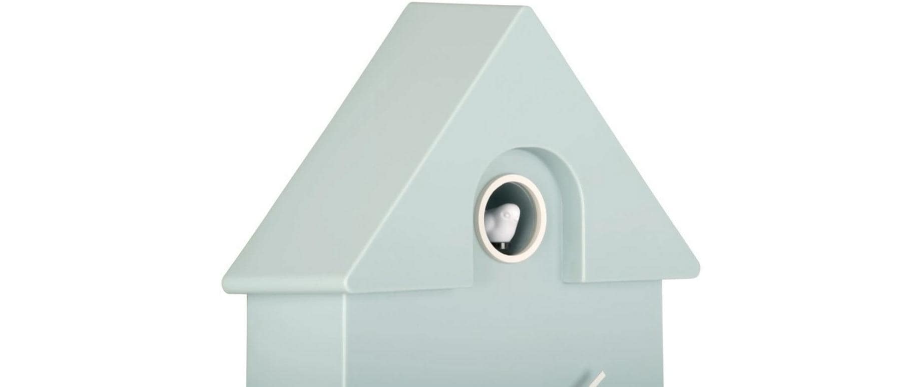 Karlsson Moderne Kuckucksuhr – 21,5 × 41 × 8,5 cm, hellblau, Kunststoff