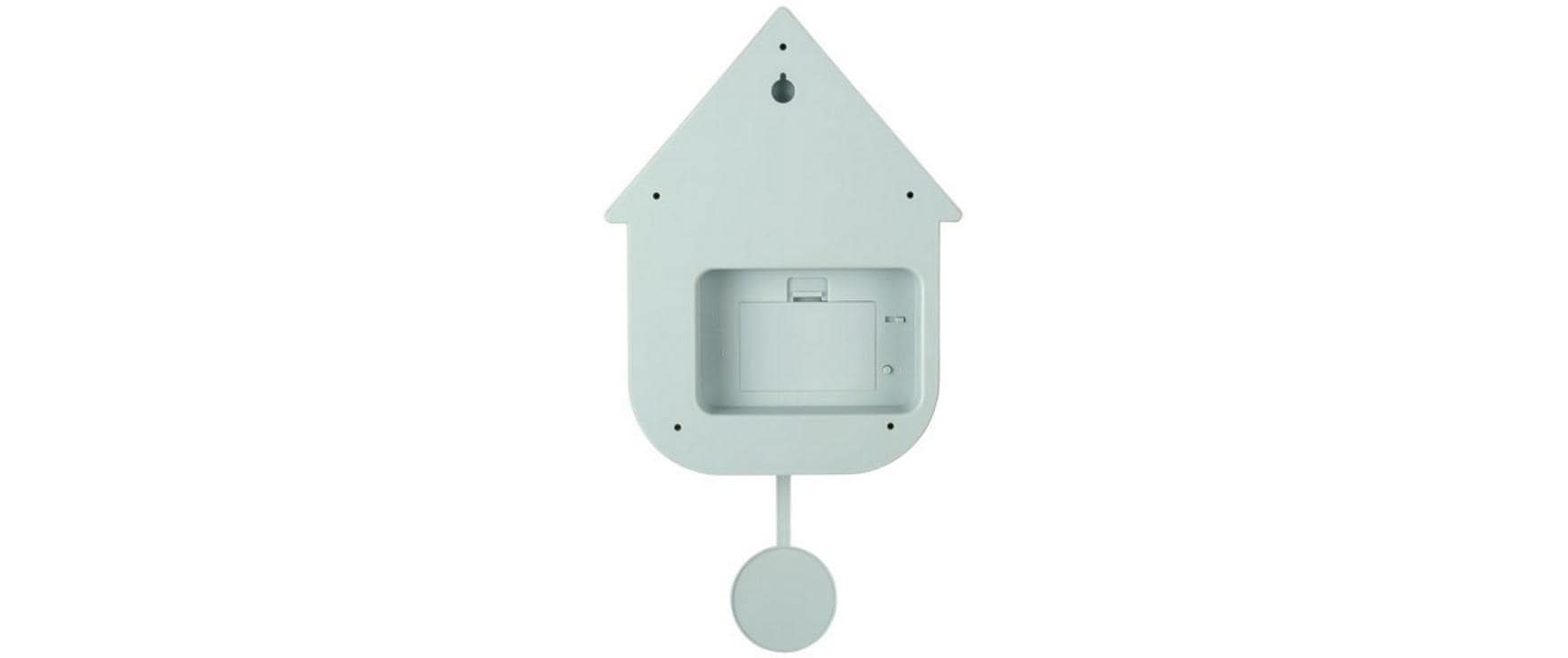 Karlsson Moderne Kuckucksuhr – 21,5 × 41 × 8,5 cm, hellblau, Kunststoff