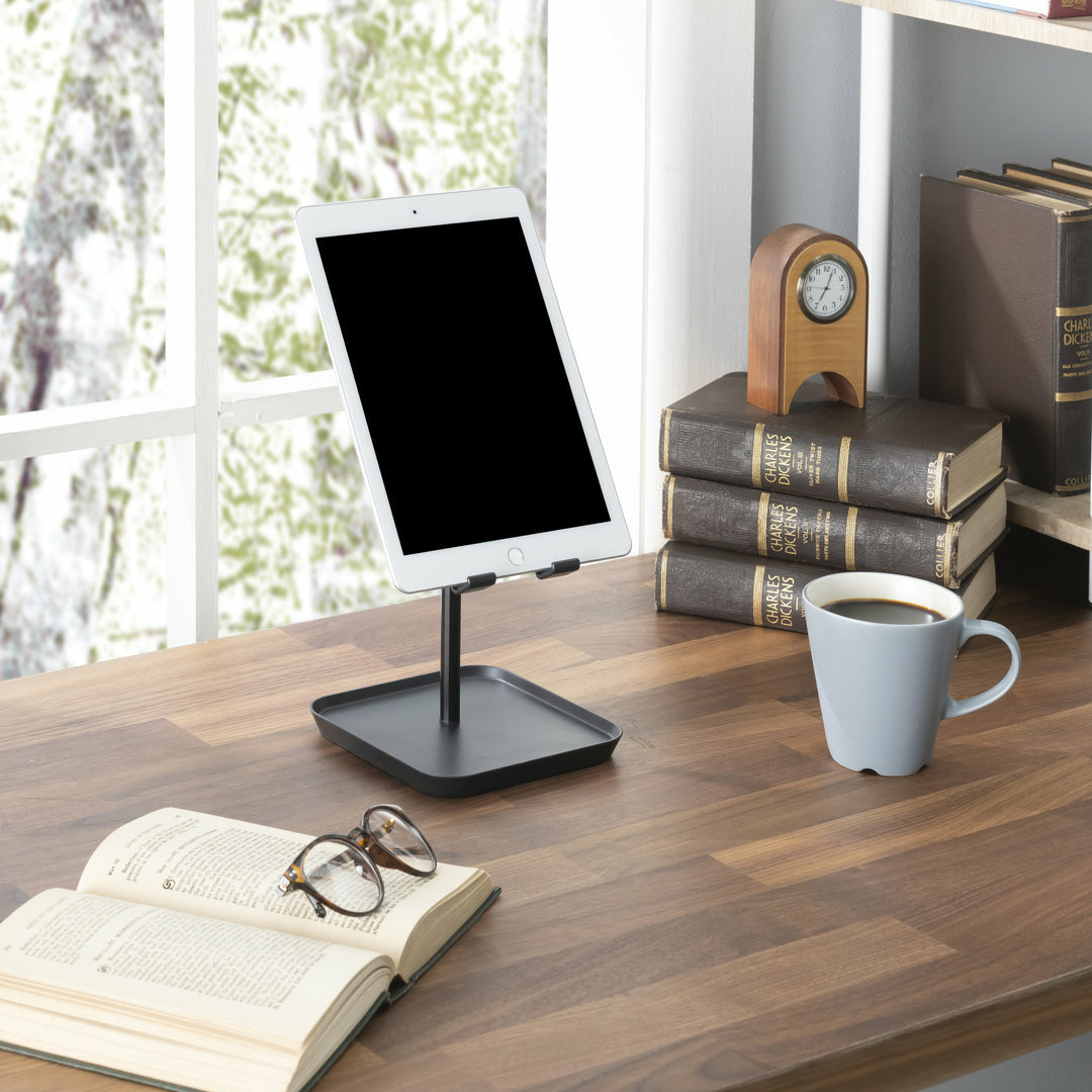 Kikkerland Tablet-Ständer – bis 15", ausziehbar – Schwarz