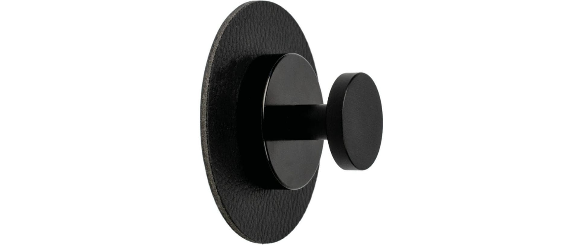 Silwy Magnet-Haken SPOT Haken – Metall – Schwarz – Ø 80 × H 80 mm