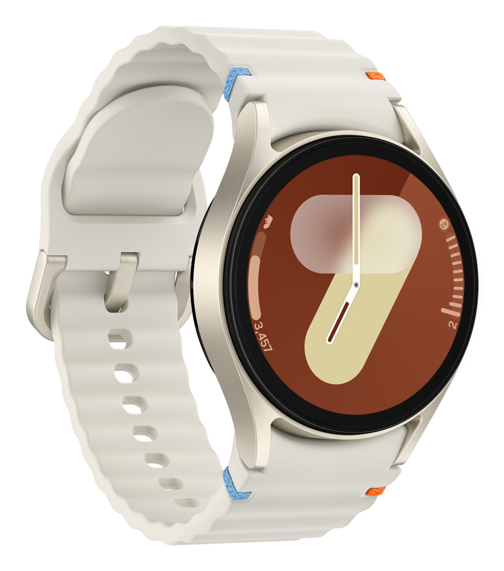 Samsung Galaxy Watch 7 40 mm GPS – Aluminium Cremefarben, S/M, 50 m