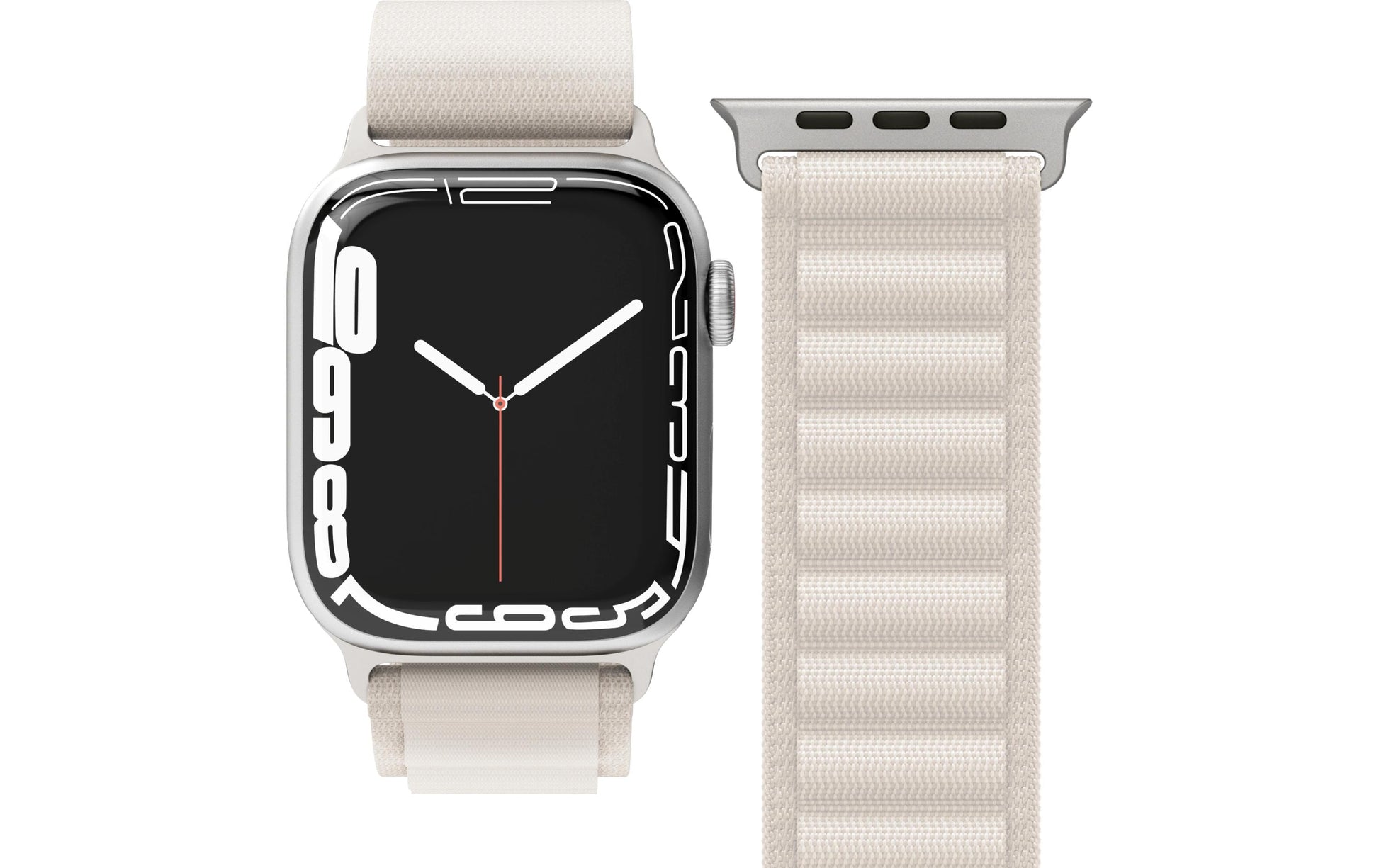 Vonmählen Action Loop Case 2 – Armband – für Apple Watch (diverse Grössen), Creme, Nylon