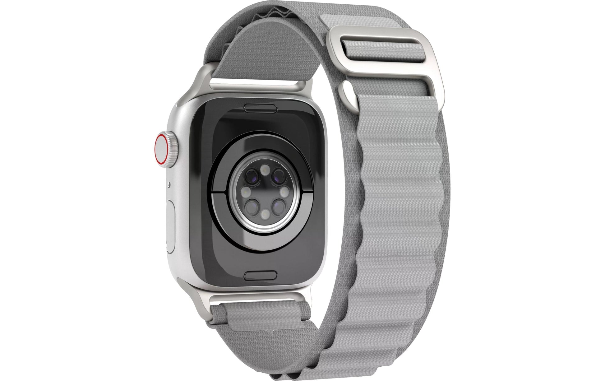 Vonmählen Action Loop Case 2 – Armband – für Apple Watch (diverse Grössen), Hellgrau, Nylon