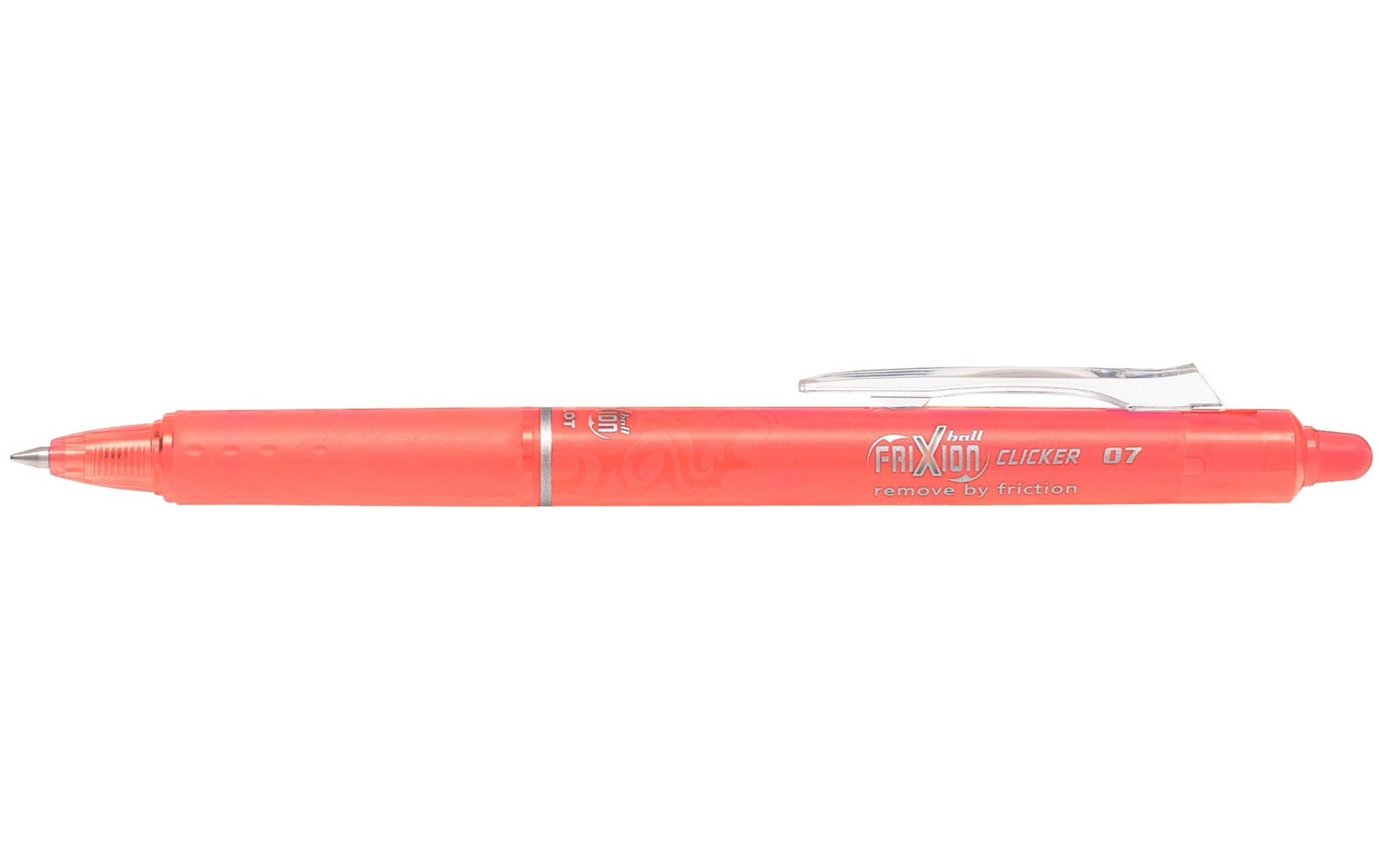Pilot FriXion Ball Clicker – radierbarer Tintenroller, 0,7 mm, korallenrosa