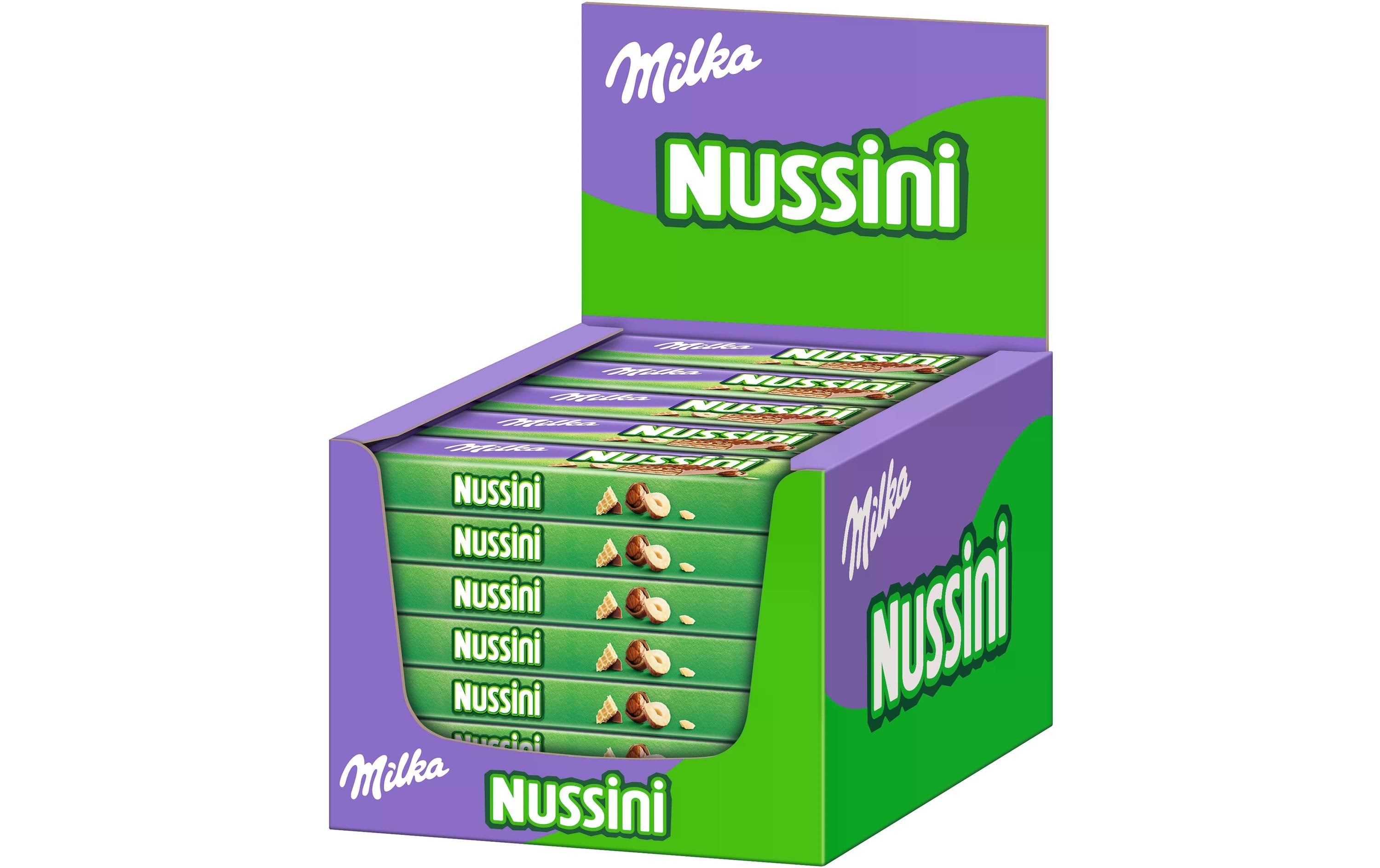 Milka Nussini Waffelgebäck – Haselnusscrème – 35 × 31,5 g