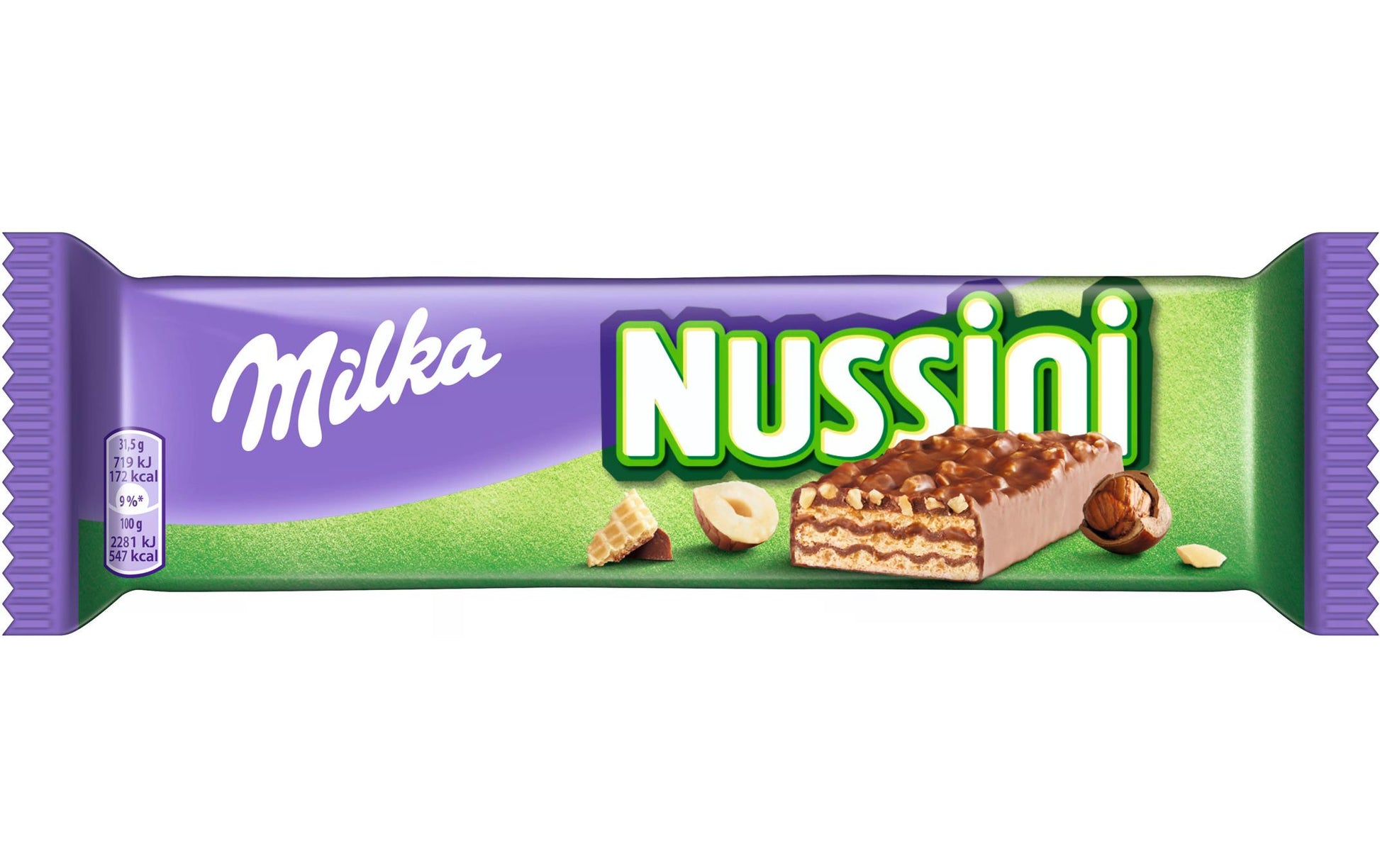 Milka Nussini Waffelgebäck – Haselnusscrème – 35 × 31,5 g