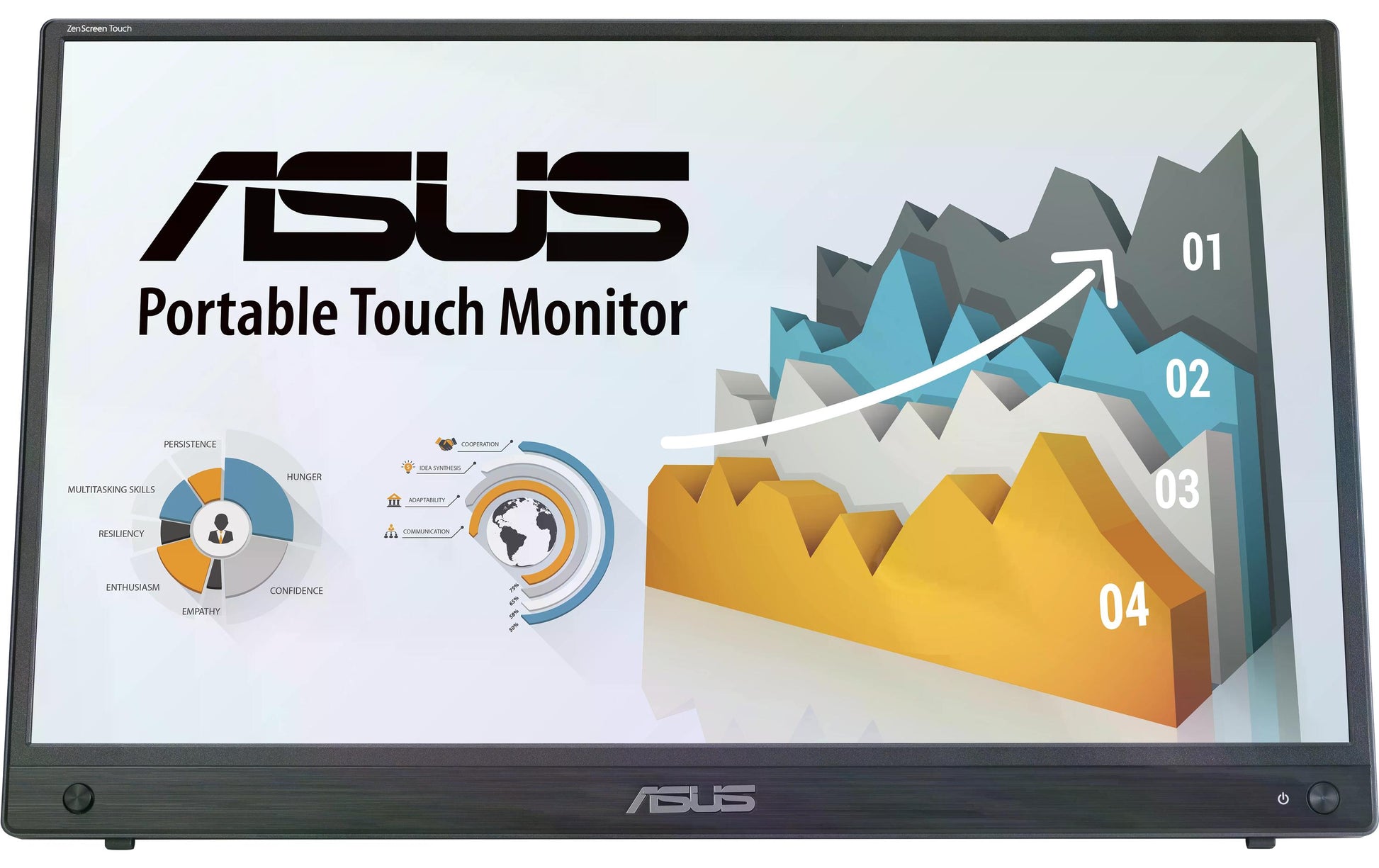 ASUS ZenScreen MB16AHT – Portabler Monitor, 15,6" 1920 × 1080 (Full HD), Touch, Schwarz