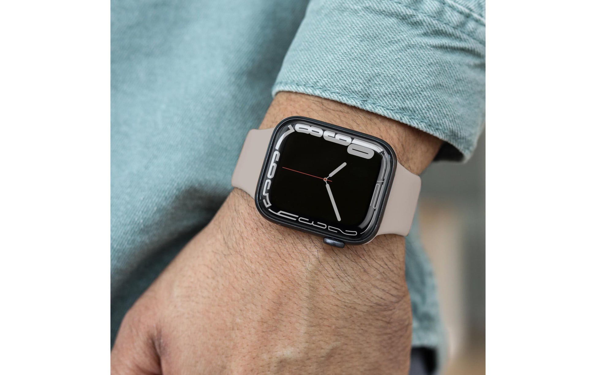Vonmählen Classic Band Case 1 – Armband – für Apple Watch 38/40/41 mm, Creme, Silikon