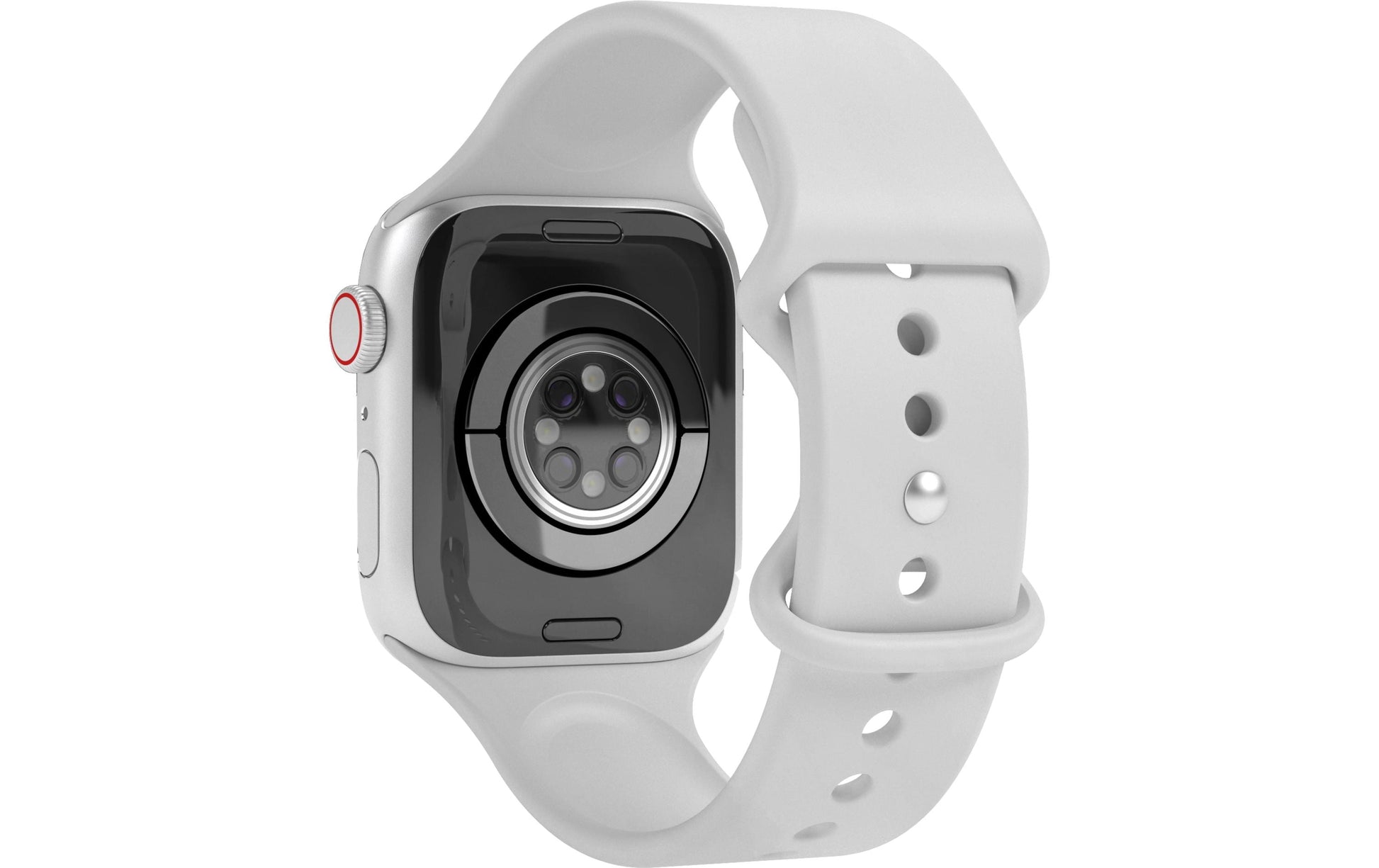 Vonmählen Classic Band 2 – Armband – für Apple Watch (diverse Grössen), Hellgrau, Silikon