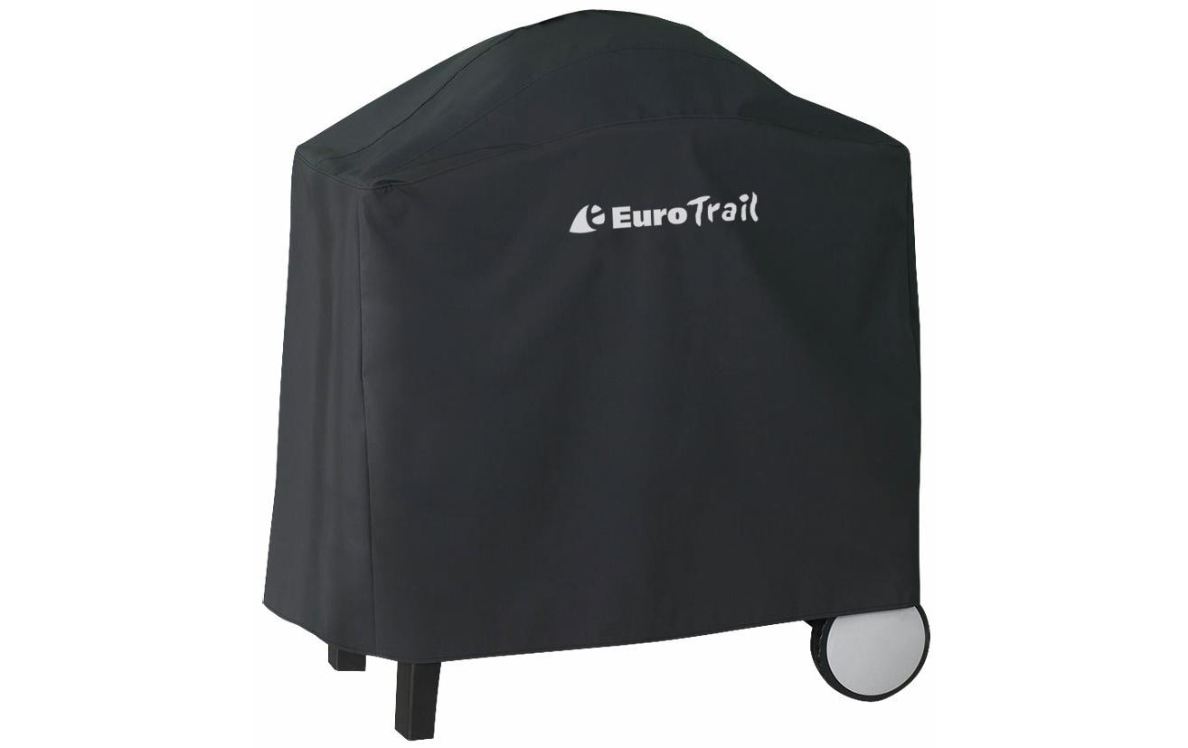 Eurotrail Grillabdeckung – 86 × 37 × 89 cm, Polyester, Schwarz – für Weber