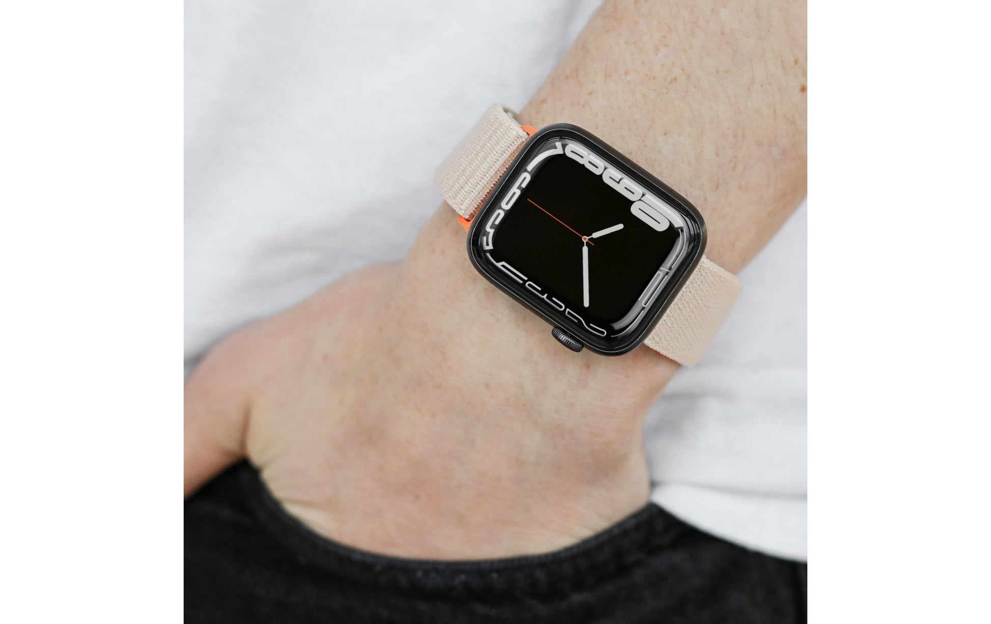 Vonmählen Fitness Loop 2 – Armband – für Apple Watch (diverse Grössen), Creme, Nylon