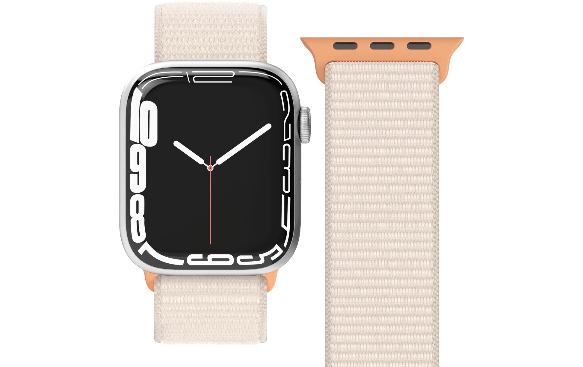 Vonmählen Fitness Loop – Nylon, Creme – für Apple Watch 40/41/42 mm
