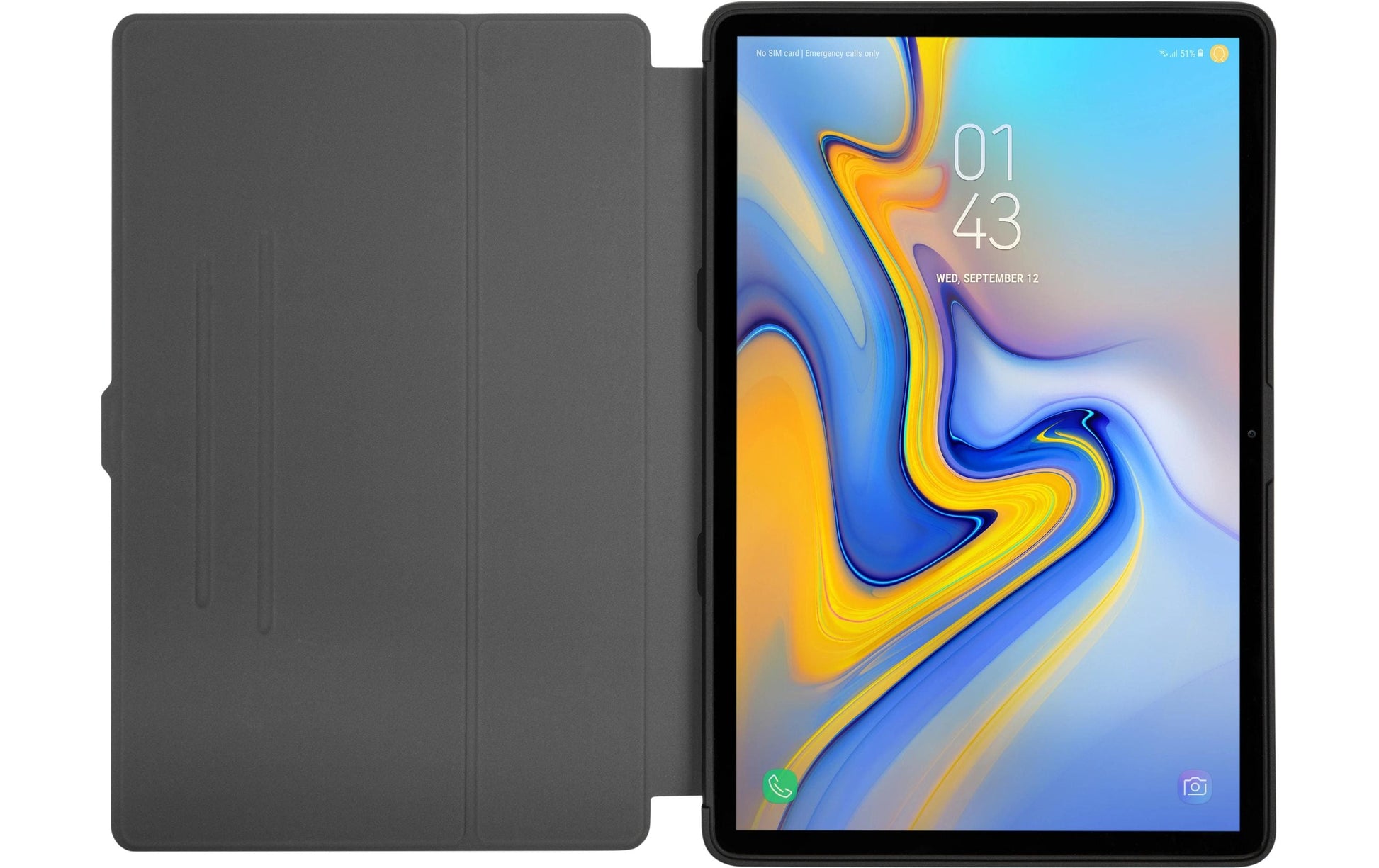 Targus ClickIn Tablet-Hülle für Samsung Galaxy Tab S7+ und Galaxy Tab S7+ Lite 12,4" – Schwarz