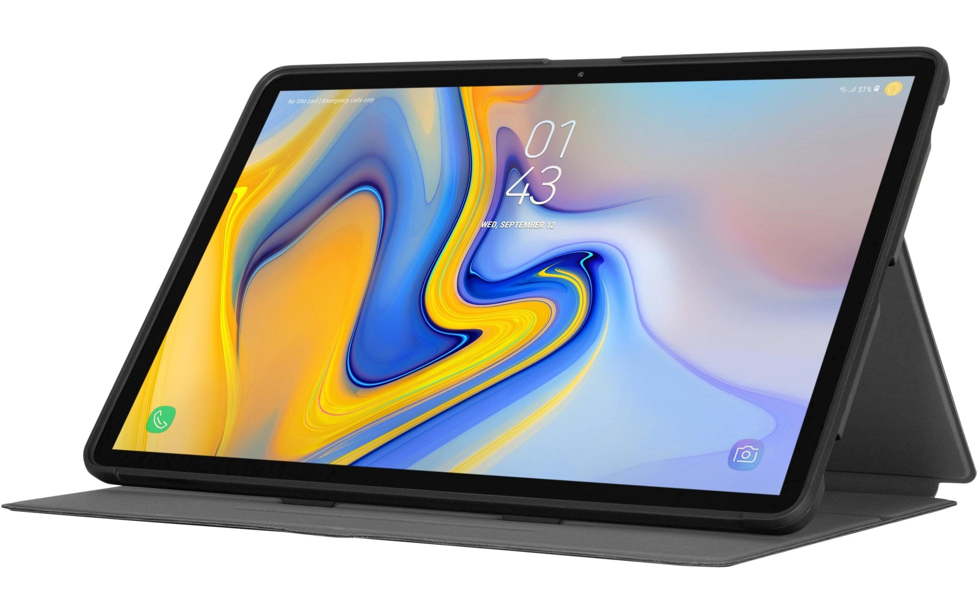 Targus ClickIn Tablet-Hülle für Samsung Galaxy Tab S7+ und Galaxy Tab S7+ Lite 12,4" – Schwarz
