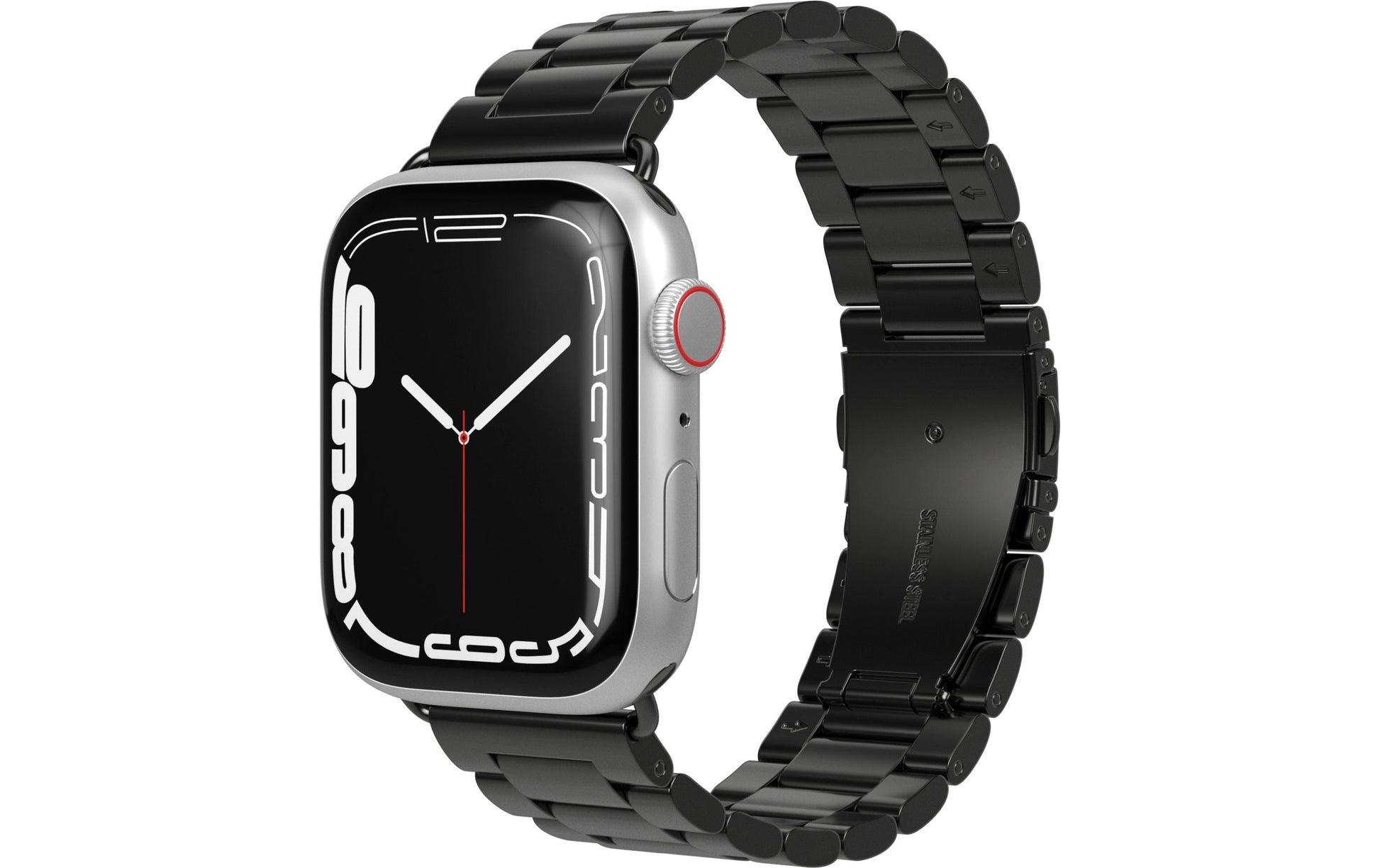 Vonmählen Link Bracelet 1 – Armband – für Apple Watch 38/40/41 mm, Schwarz, Edelstahl