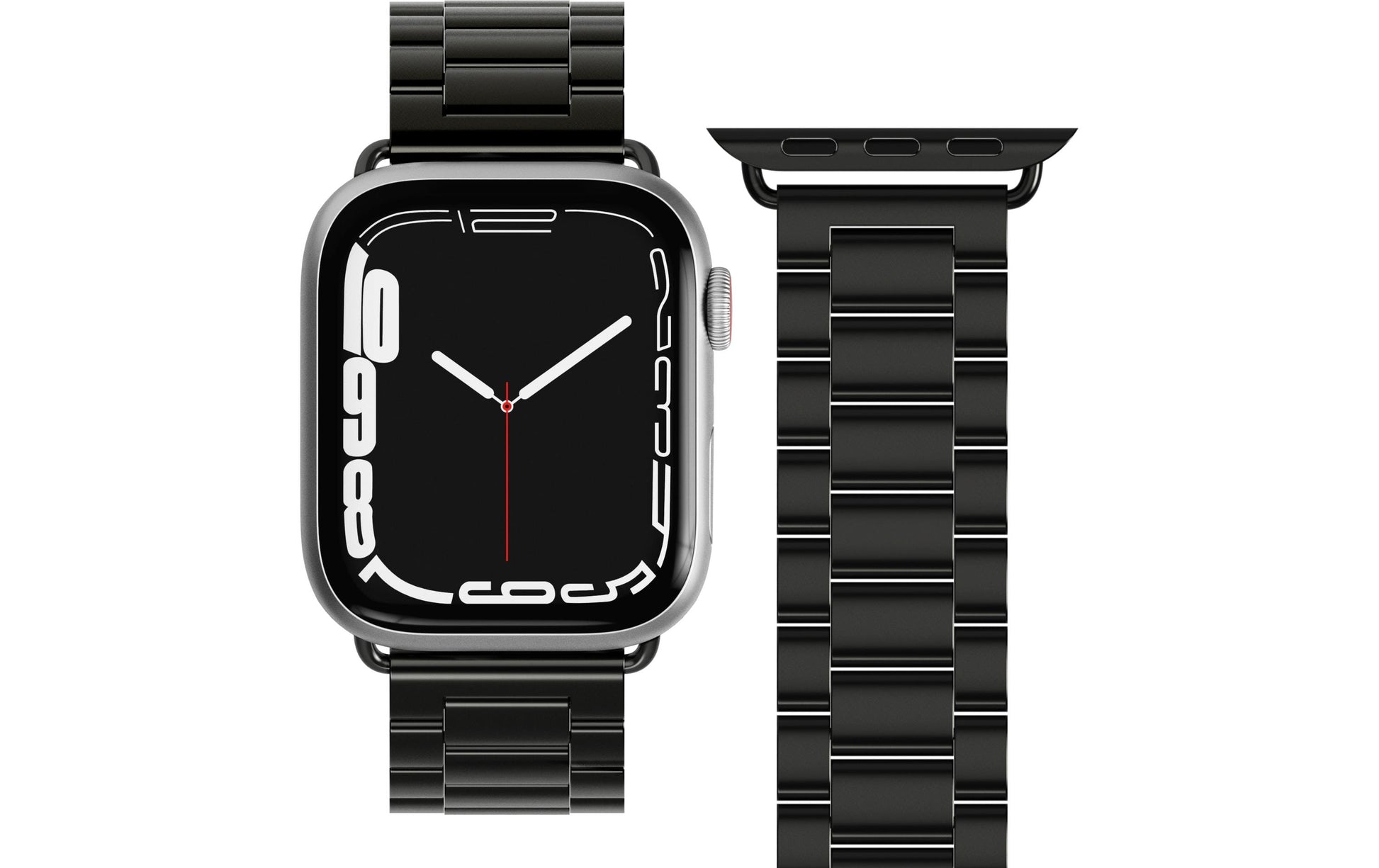 Vonmählen Link Bracelet 1 – Armband – für Apple Watch 38/40/41 mm, Schwarz, Edelstahl