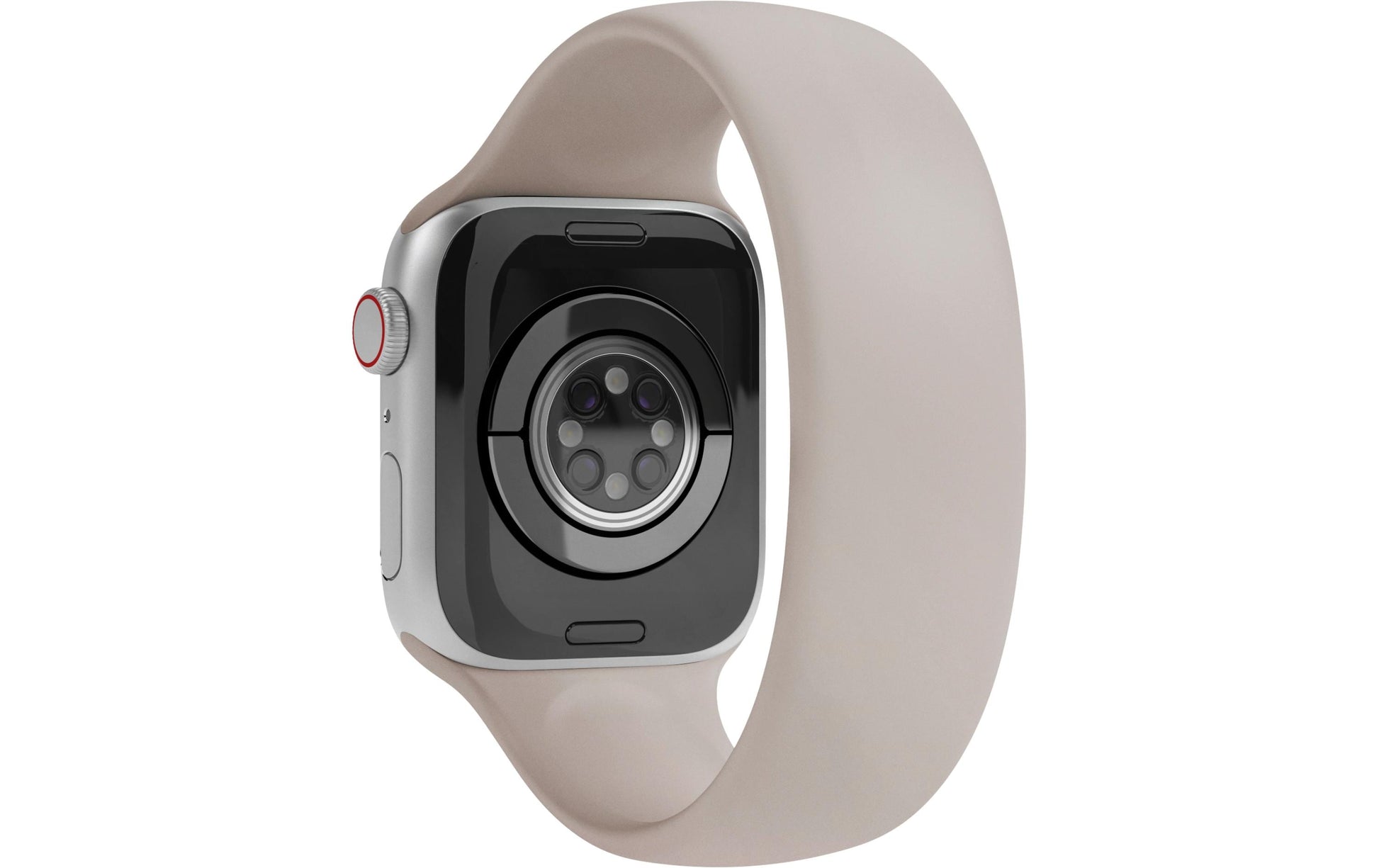 Vonmählen Solo Loop 1 – Armband – für Apple Watch 38 mm, 40 mm, 41 mm, Creme, L, Silikon