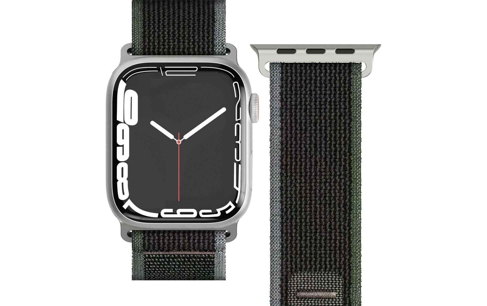 Vonmählen Trekking Case 1 – Armband – für Apple Watch 38 mm, 40 mm, 41 mm, Blau/Schwarz, Nylon
