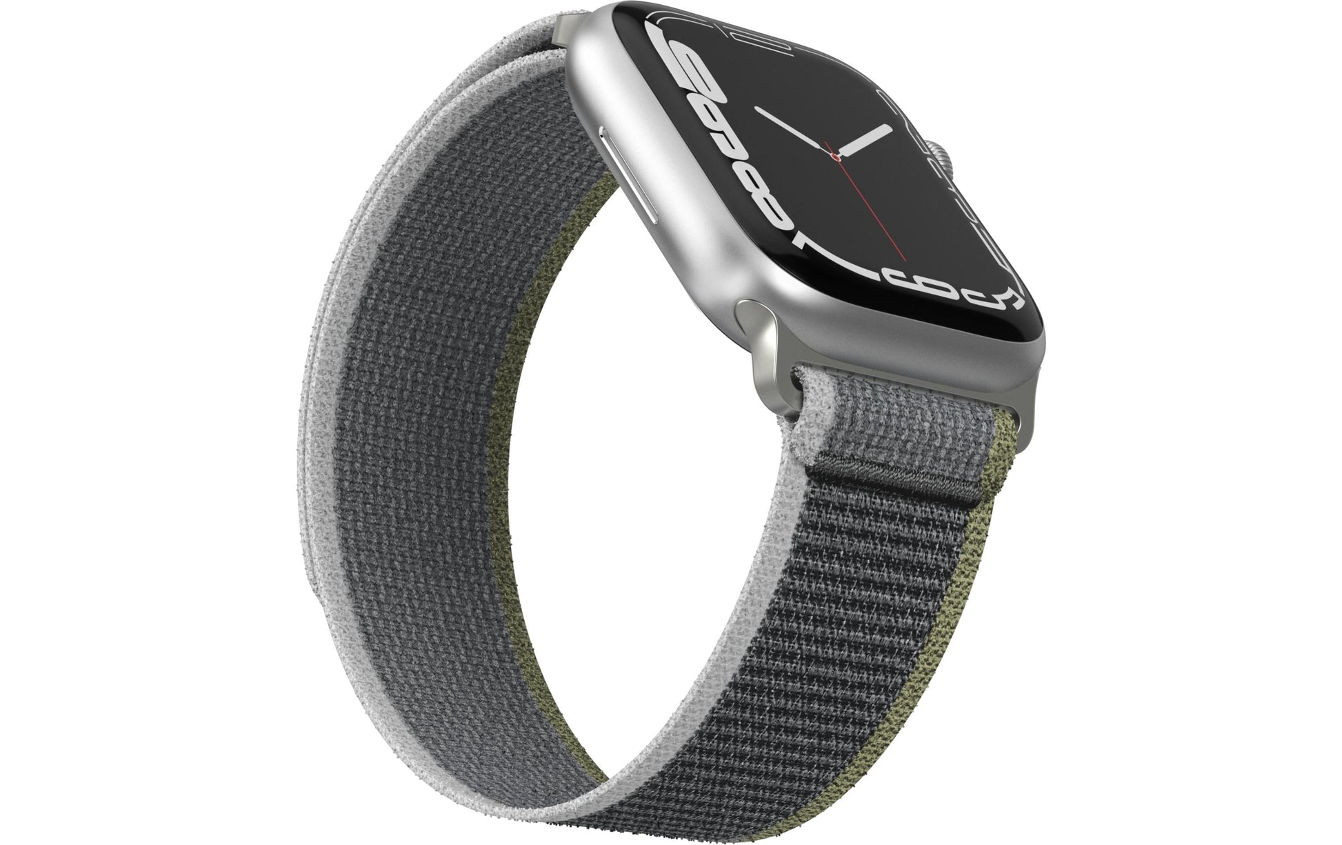 Vonmählen Trekking Case 1 – Armband – für Apple Watch 38 mm, 40 mm, 41 mm, Grün/Grau, Nylon