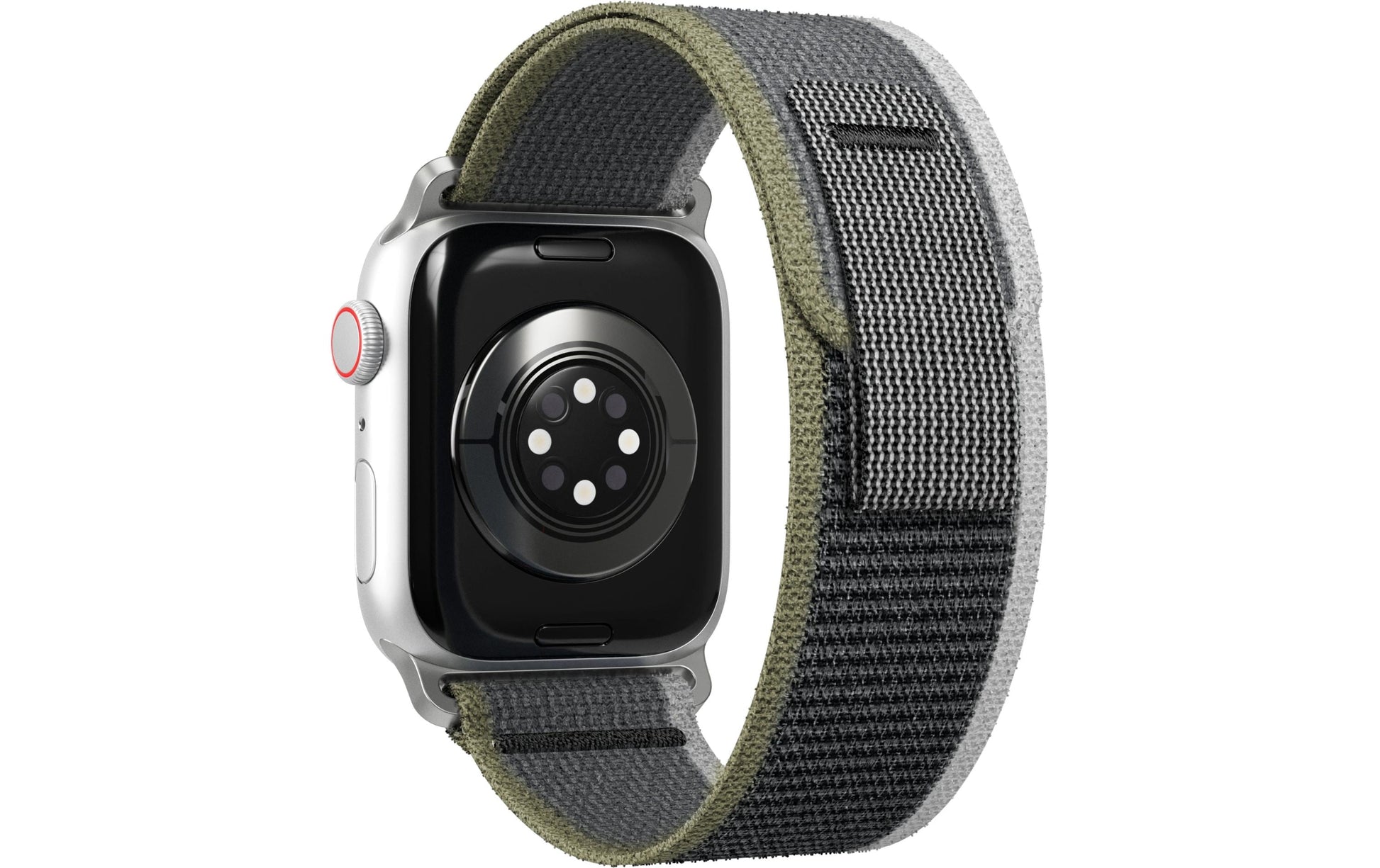 Vonmählen Trekking Case 2 – Armband – für Apple Watch (diverse Grössen) – Grün/Grau, Nylon