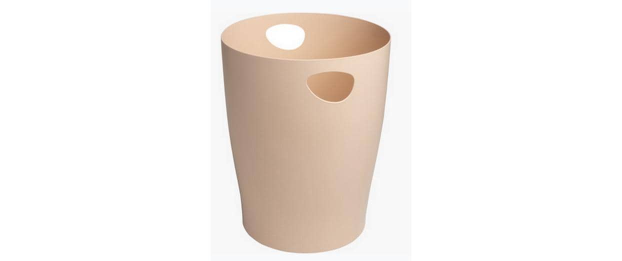 Exacompta Papierkorb ECOBIN Skandi – 15 l – Kunststoff (PP), rund – beige