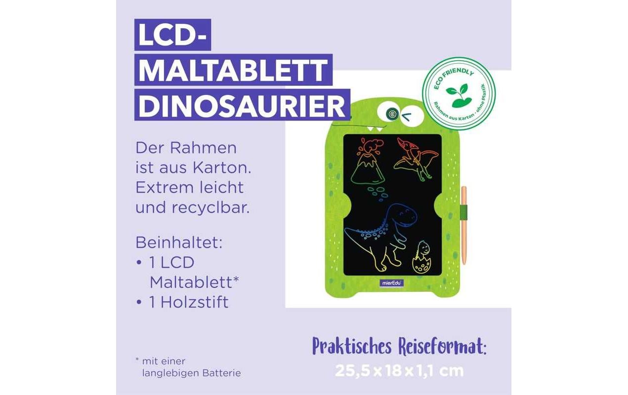 Mieredu LCD-Schreibtafel, Dino, Grün/Blau