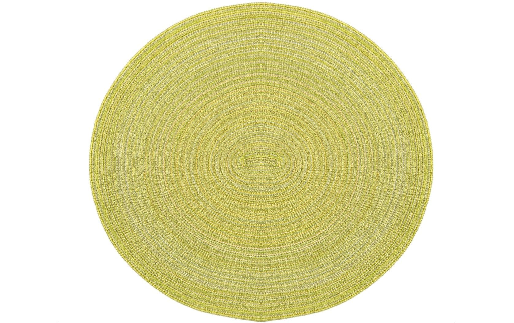Pichler Tischset Samba – rund, Polyester, gelb, Ø38 cm – 2er-Set