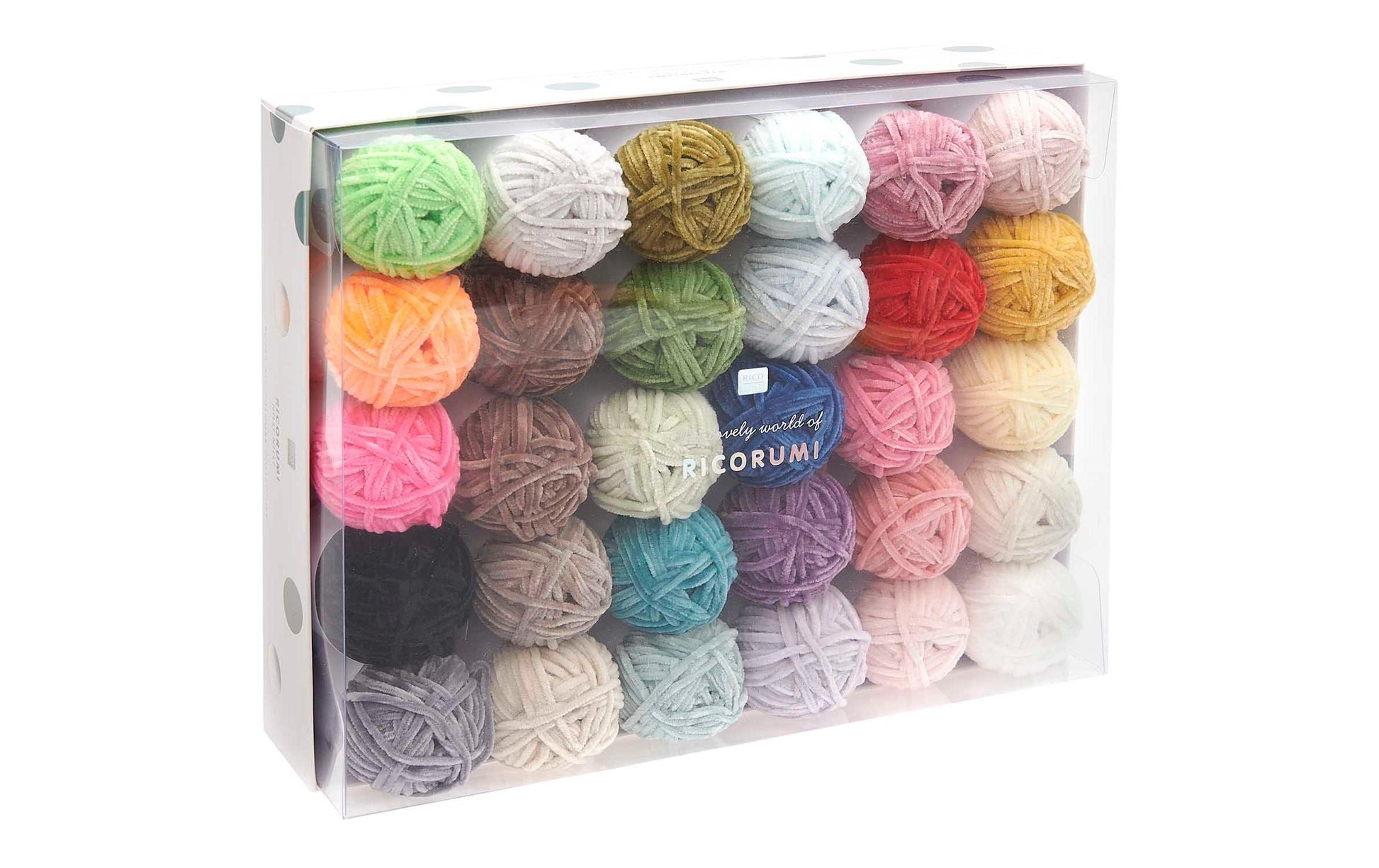 Rico Design Ricorumi-Set – Polyester, 65 m, mehrfarbig, 30 Stück